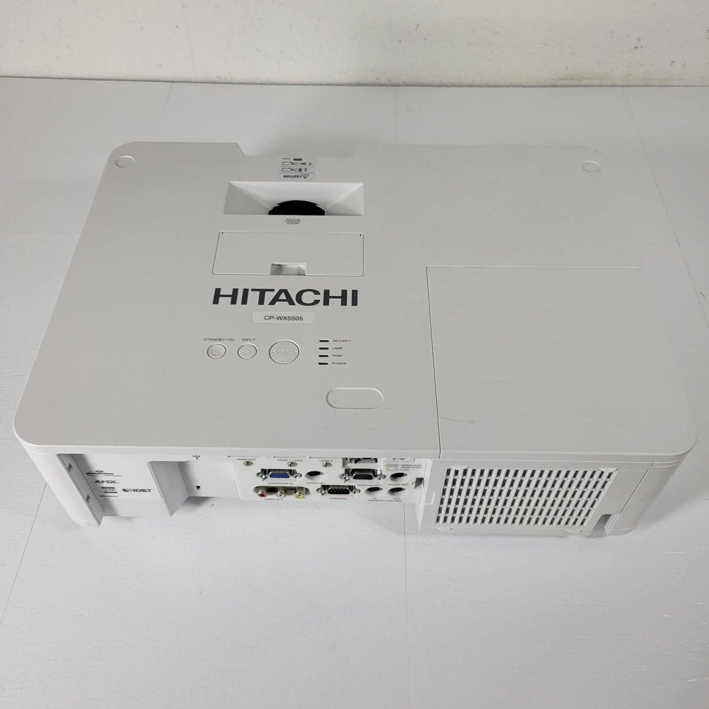 Tested Works Hitachi CP-WX5505 3LCD Projector 5000 Lumen 1080p 14,442 Lamp Hours