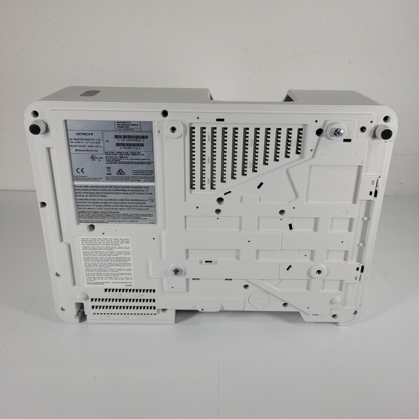 Tested Works Hitachi CP-WX5505 3LCD Projector 5000 Lumen 1080p 14,442 Lamp Hours