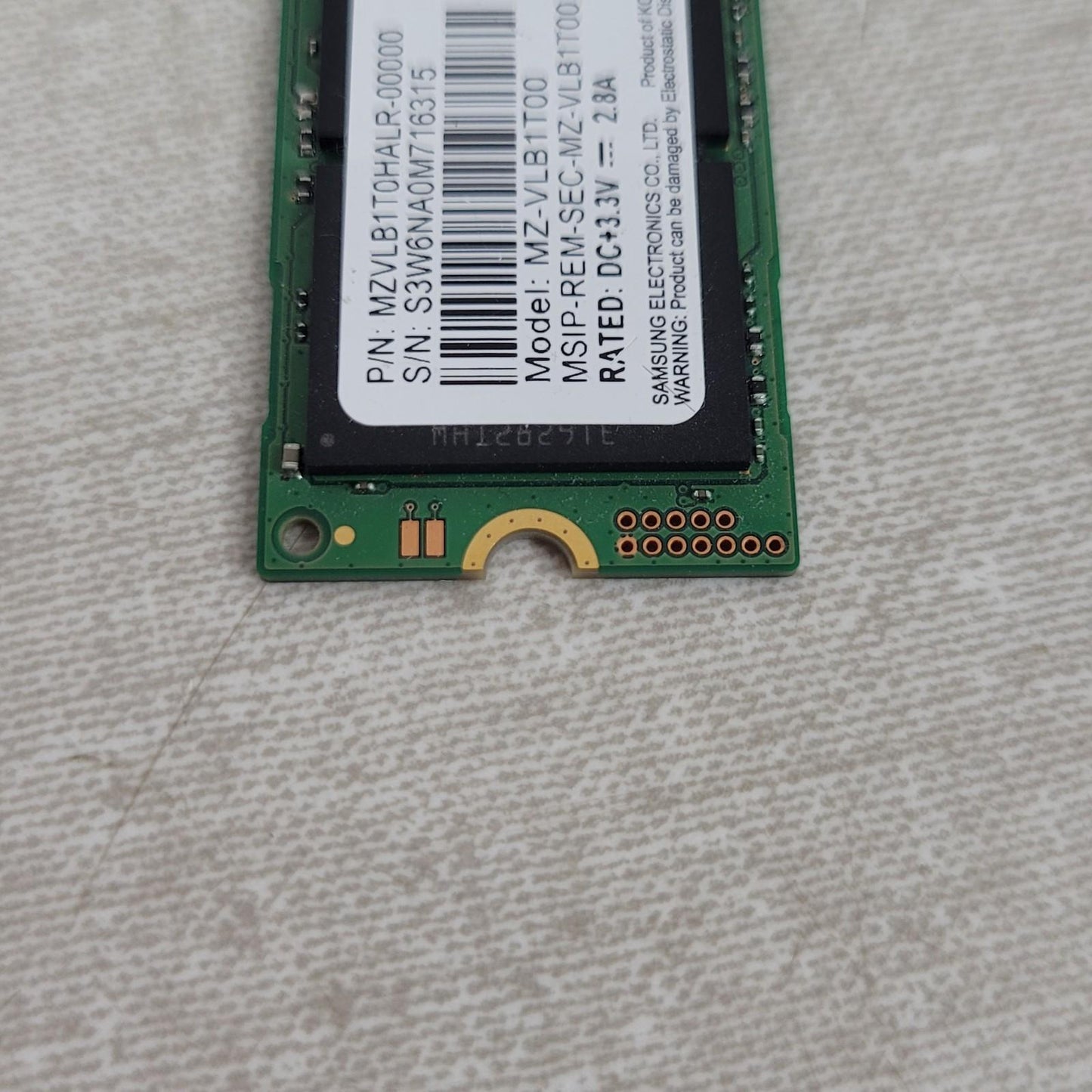 Samsung PM981 Polaris 1TB M.2 NGFF PCIe Gen3 x4 NVME Solid SSD MZVLB1T0HALR