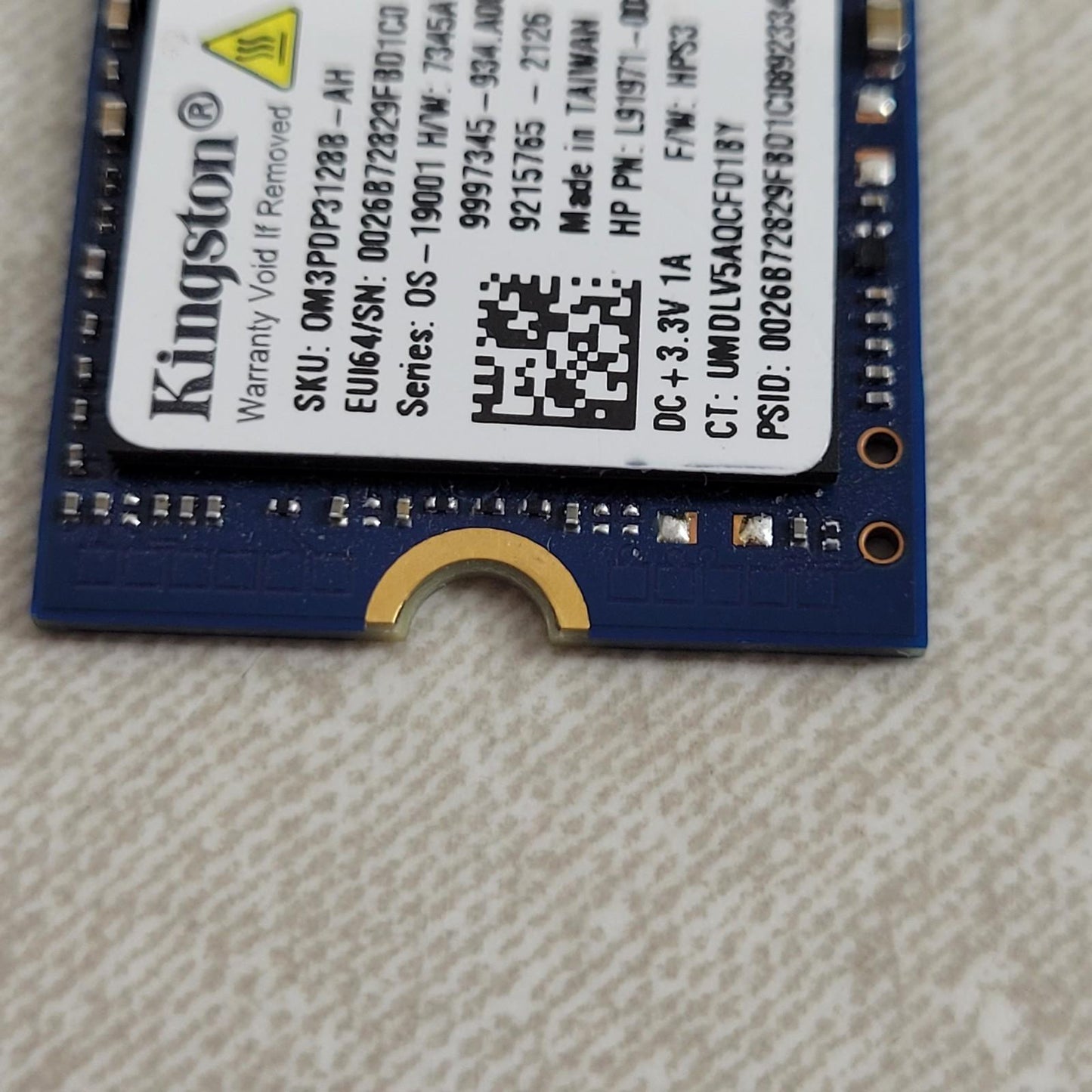 Kingston 128GB Gaming M.2 2230 Internal Solid State Drive L91971-003
