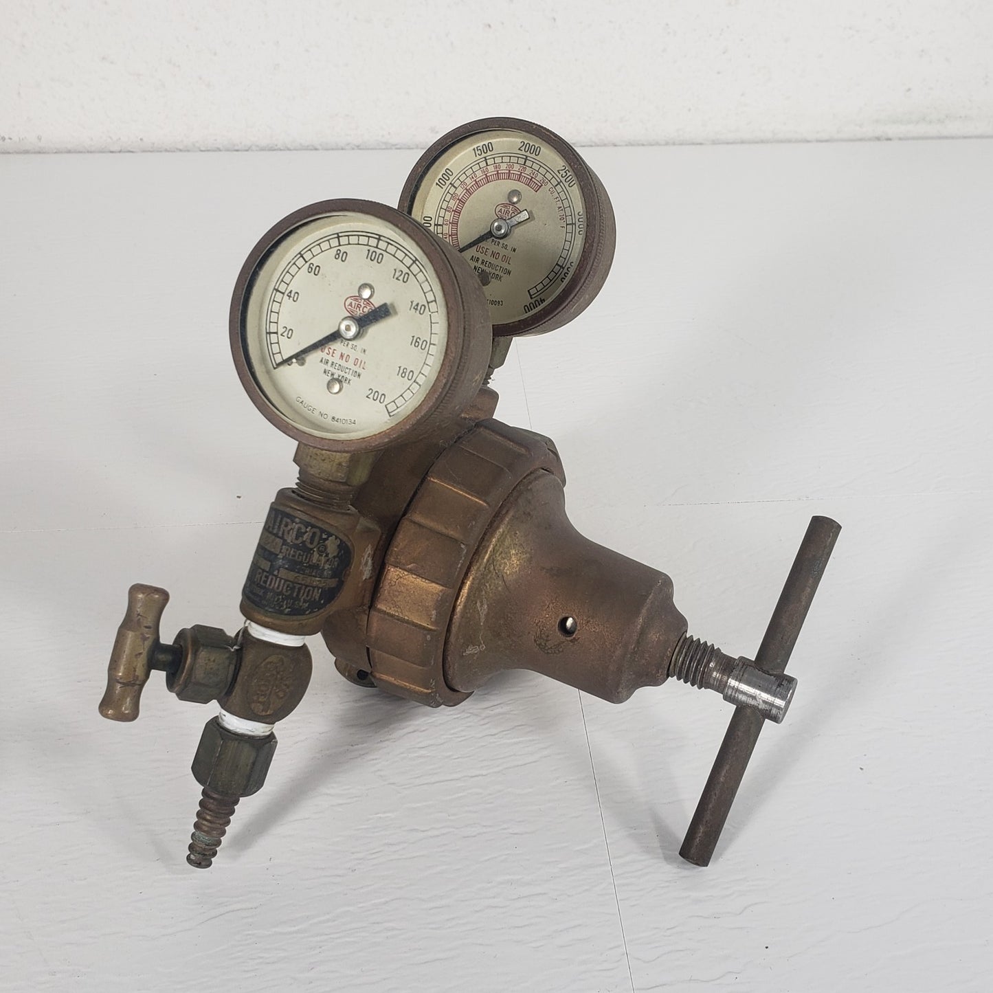 AIRCO 8410134 Vintage Oxygen Regulator 8410093 Style No. 9106