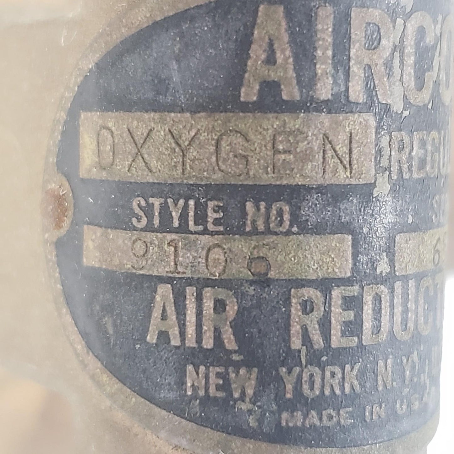 AIRCO 8410134 Vintage Oxygen Regulator 8410093 Style No. 9106