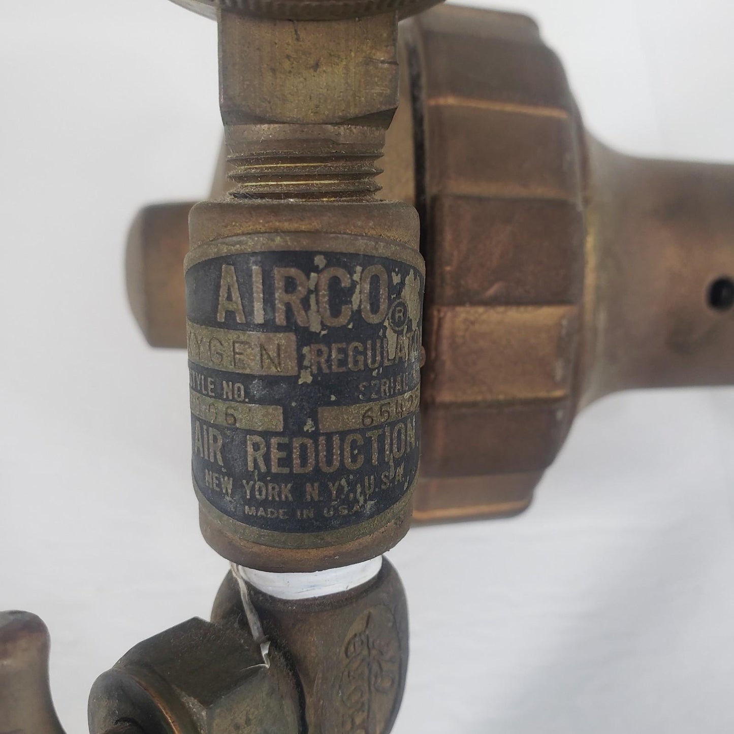 AIRCO 8410134 Vintage Oxygen Regulator 8410093 Style No. 9106