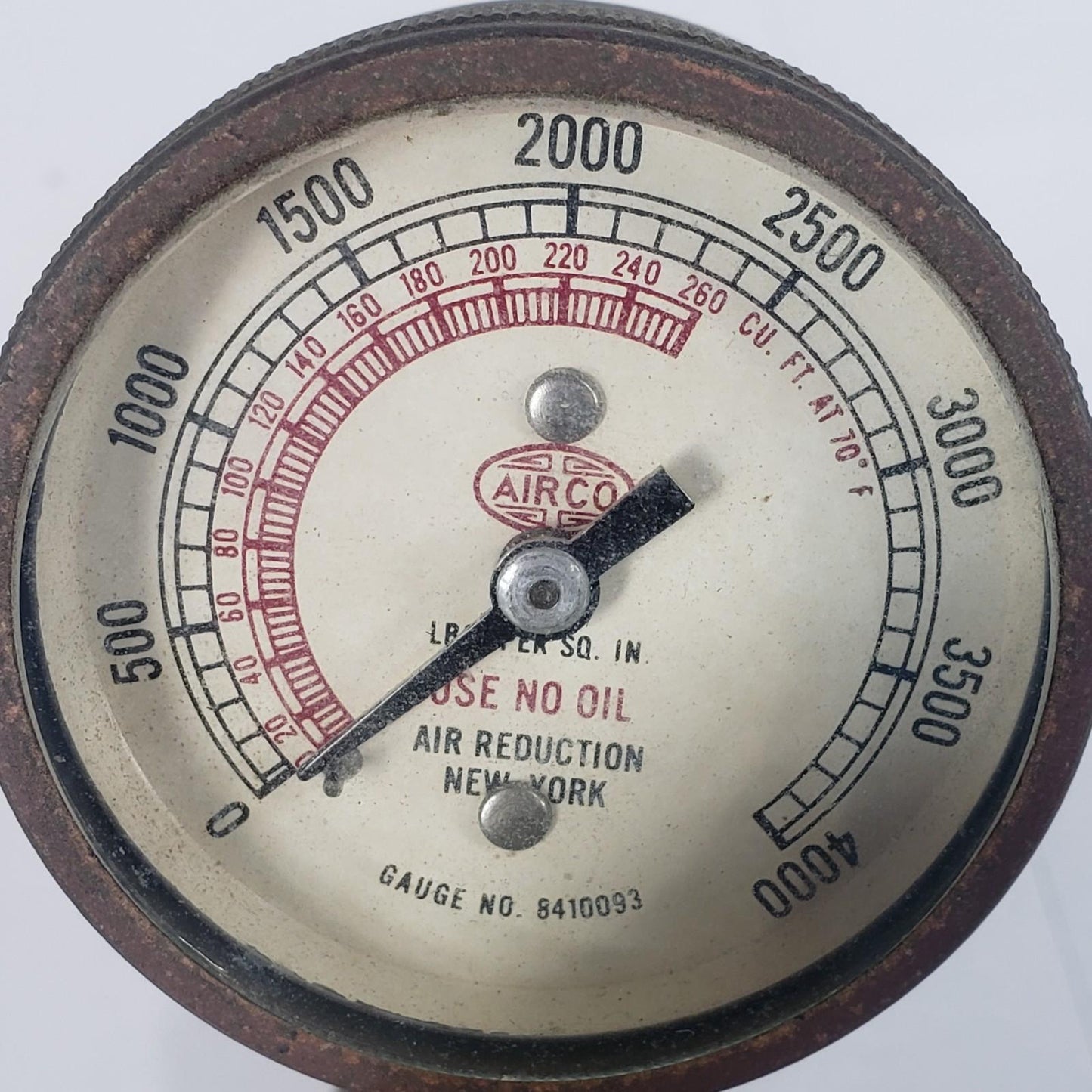 AIRCO 8410134 Vintage Oxygen Regulator 8410093 Style No. 9106