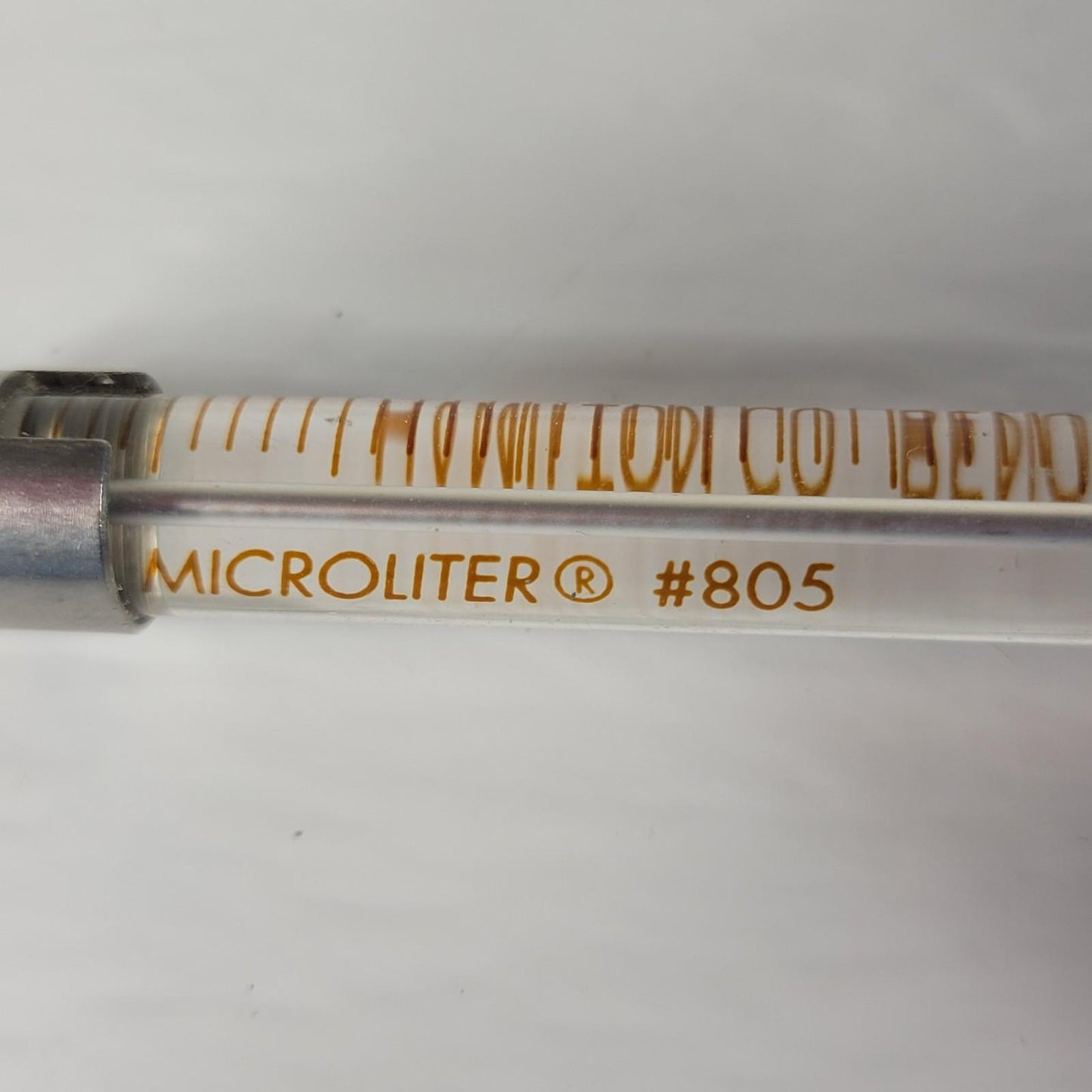 HAMILTON CO. #84856 805 MICROLITER 50μL Cemented Syge For Dispensing Volumes