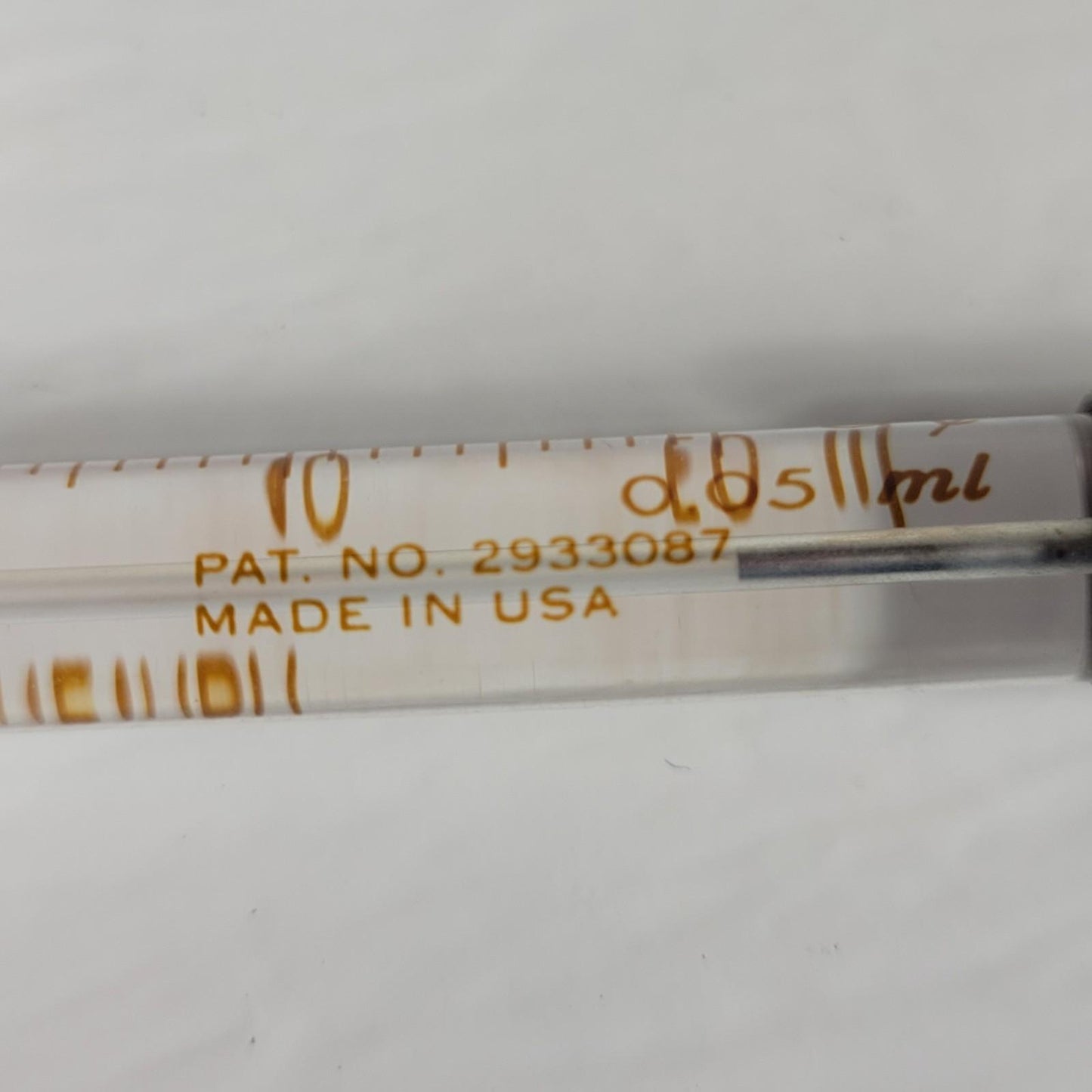 HAMILTON CO. #84856 805 MICROLITER 50μL Cemented Syge For Dispensing Volumes