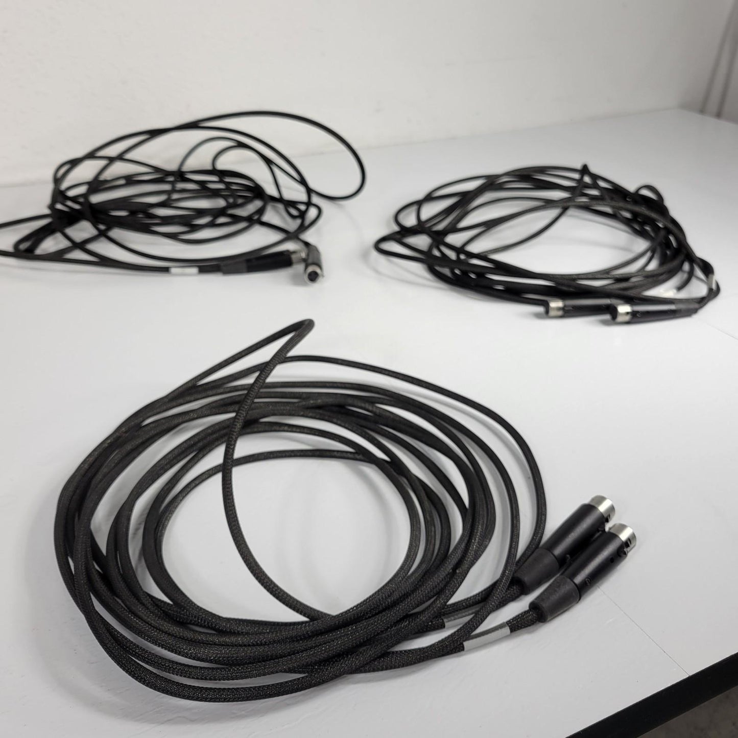 Lot of Three SWITCHCRAFT 231 25' 3-Pin XLR Female To Female Cables For Audio