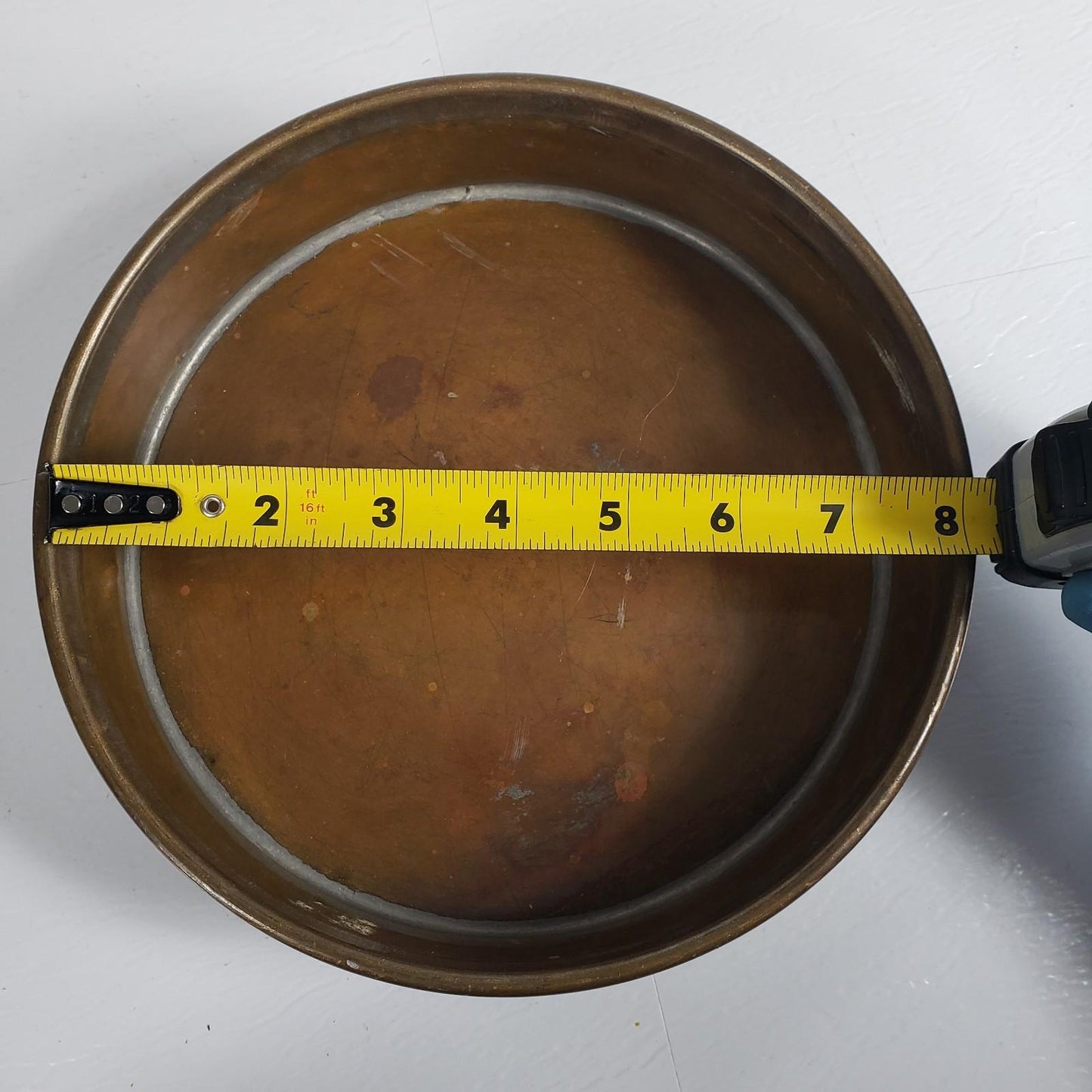 SOILTEST INC. Two 8" Diameter Soil Sieves Brass Material with Lid Bronze Sifter