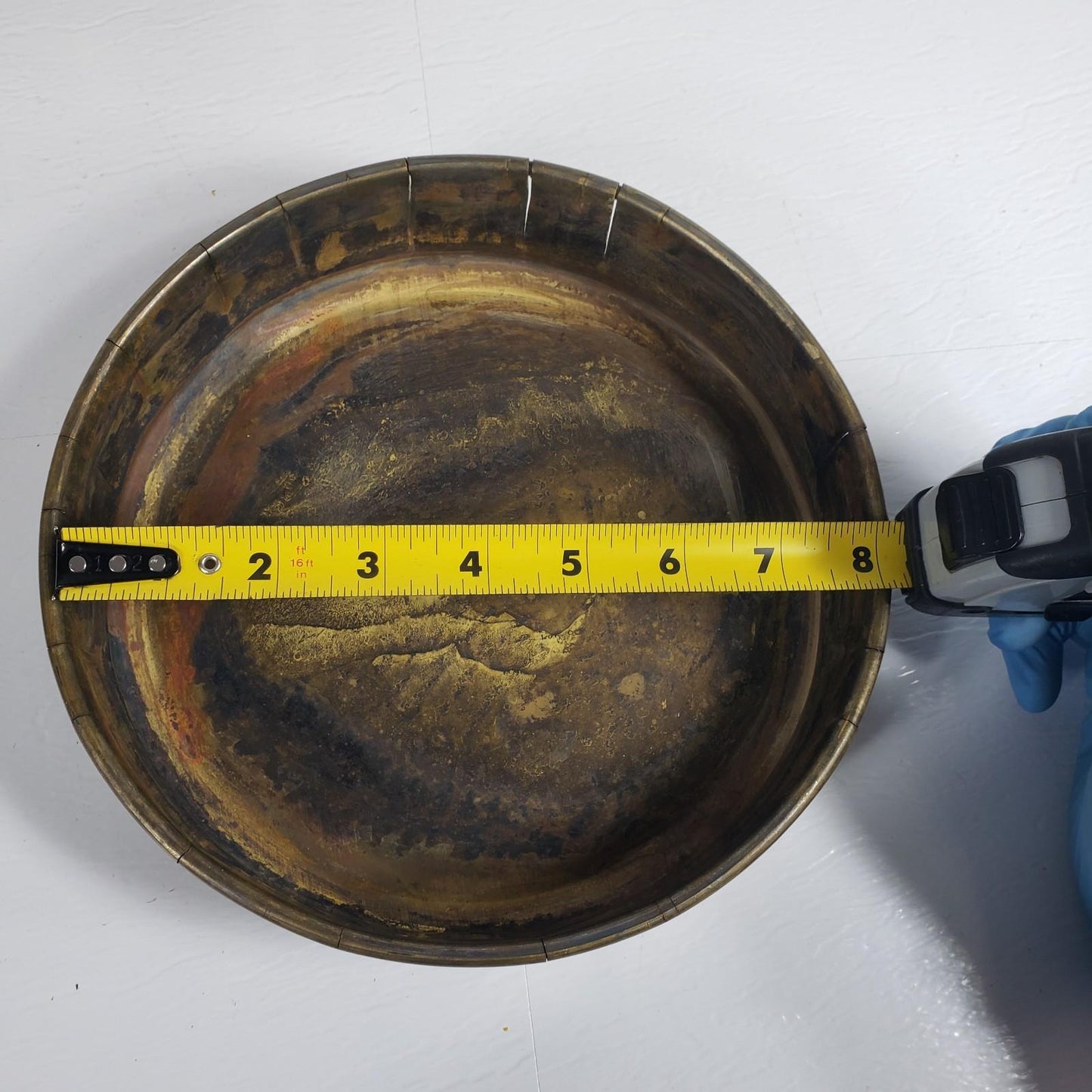 SOILTEST INC. Two 8" Diameter Soil Sieves Brass Material with Lid Bronze Sifter