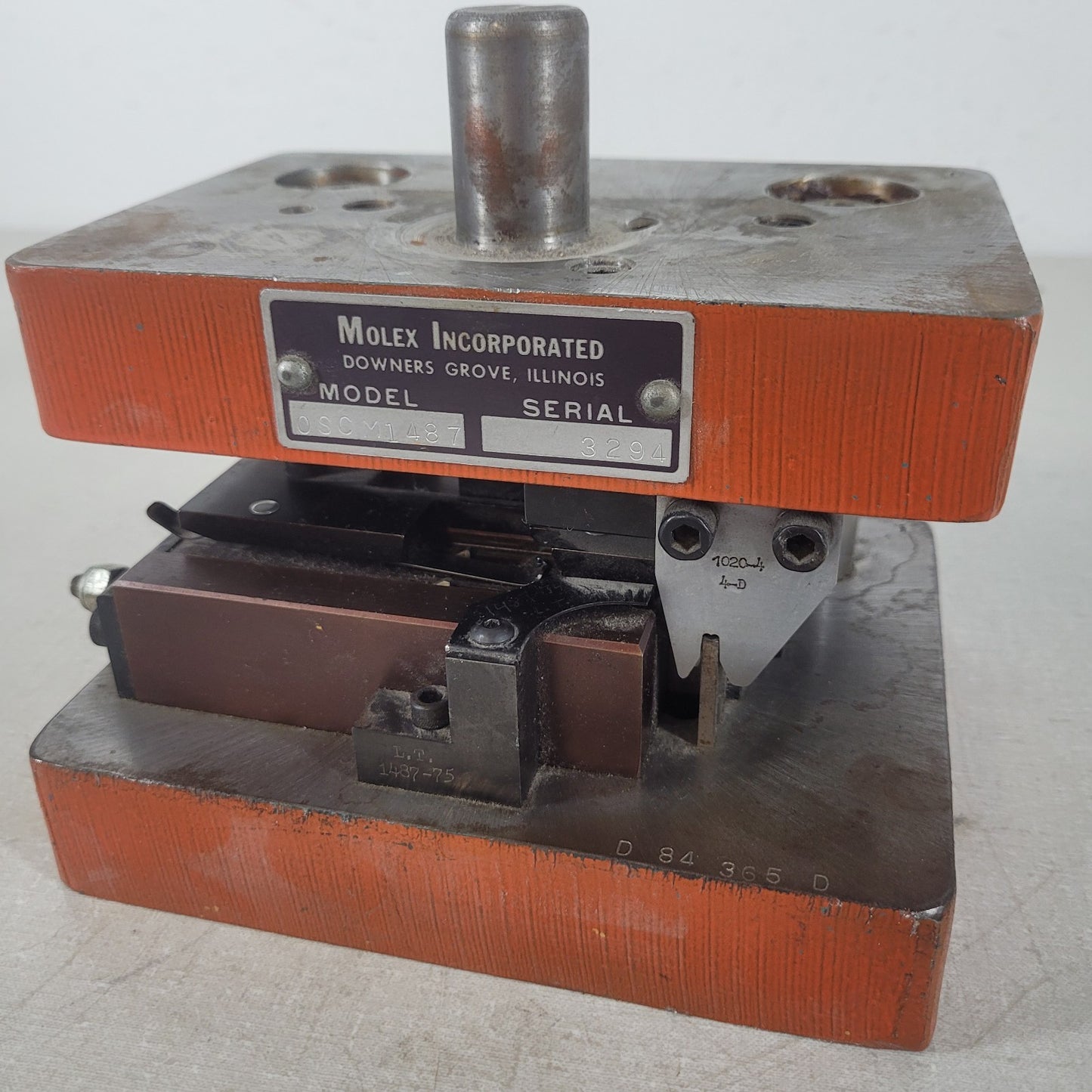 Molex 0SCM1487 Crimp Press Die Applicator Tool w/ Multiple Locator Tool OSCM1487