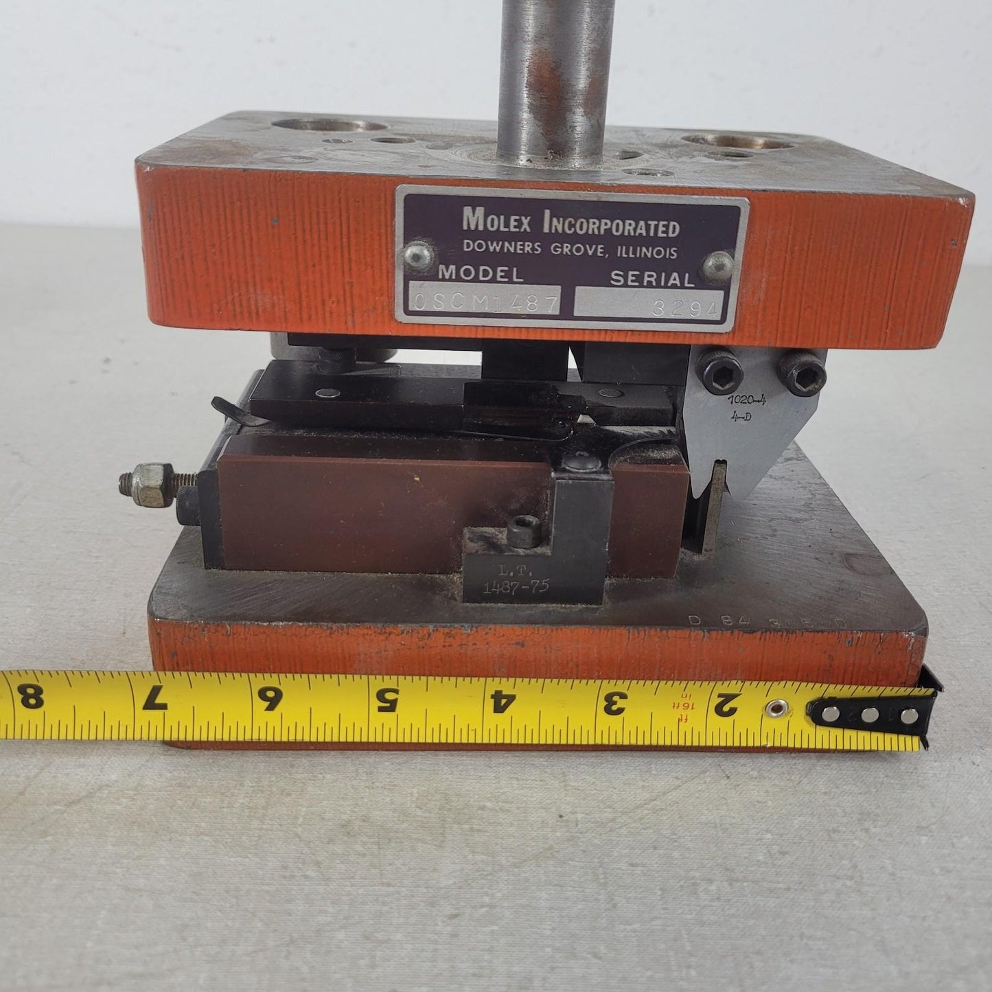 Molex 0SCM1487 Crimp Press Die Applicator Tool w/ Multiple Locator Tool OSCM1487