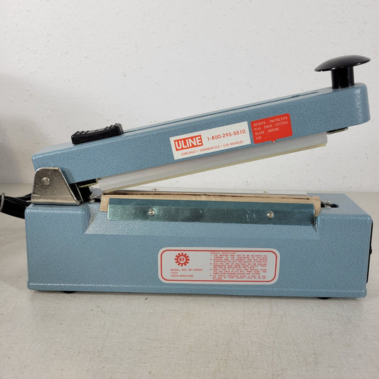 ULine Impulse Sealer KF- 200HC Poly-Bag Sealer with 8" Long Bag Cutter 120V
