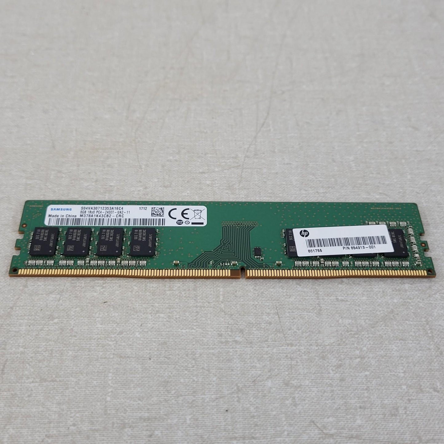 Samsung 8GB DDR4 2400 PC4-19200 Desktop RAM 1Rx8 UDIMM M378A1K43CB2-CRC