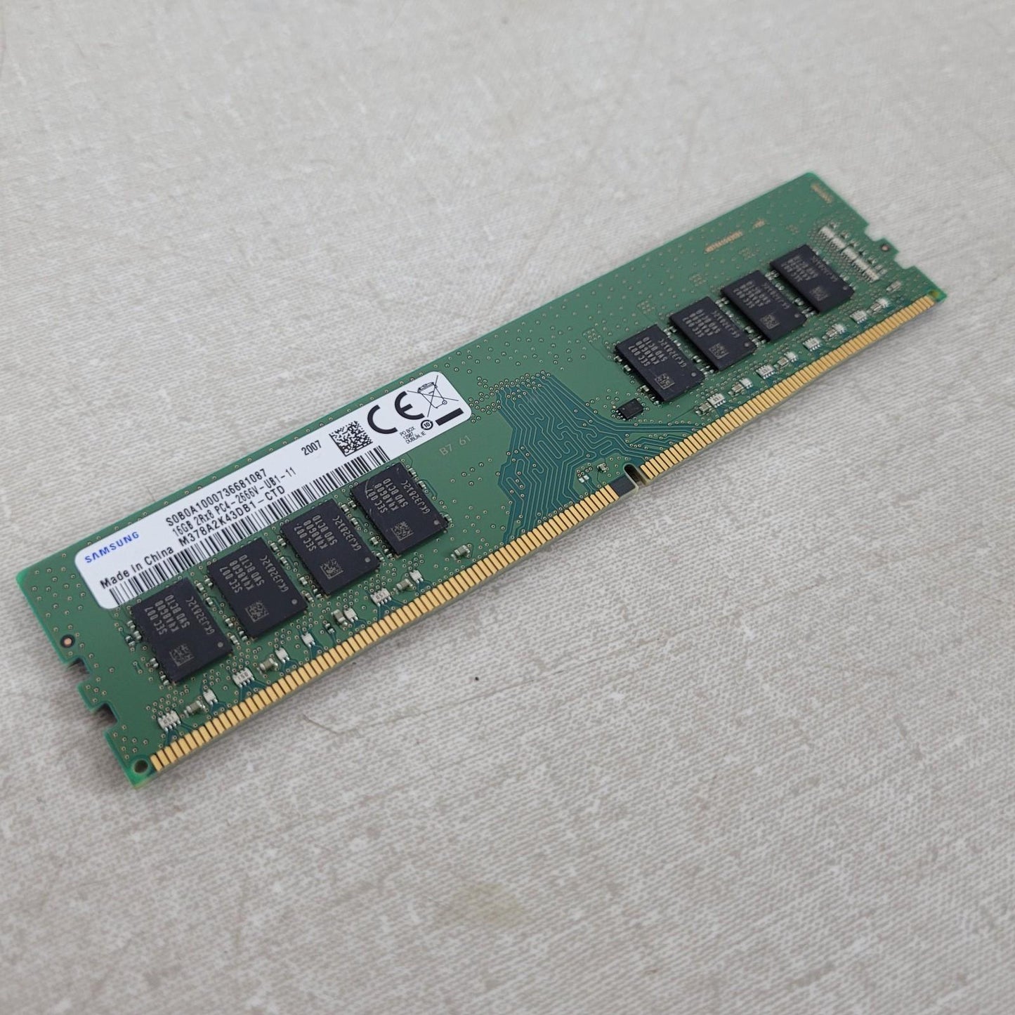 5 STICKS- Samsung 16GB DDR4-2666 PC4-21300 2Rx8 DIMM RAM Memory M378A2K43DB1-CTD