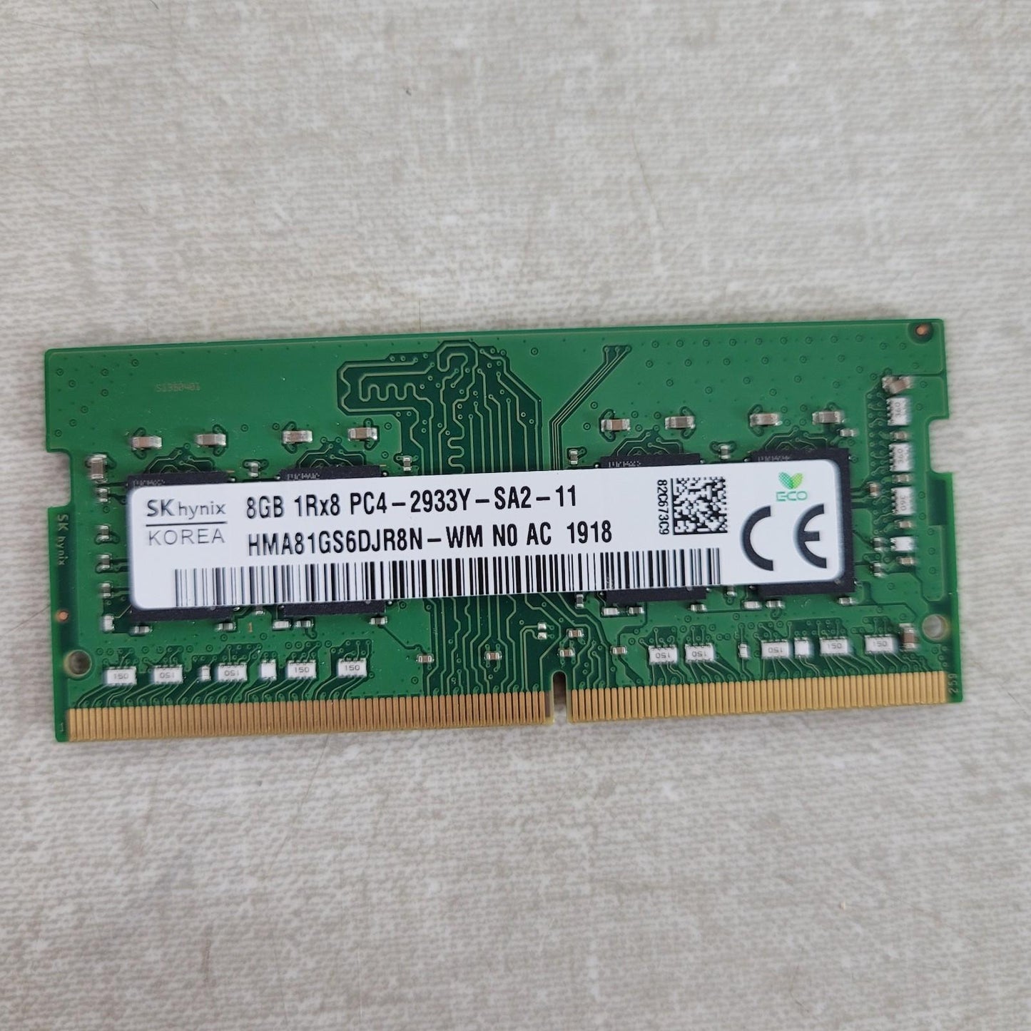 4 STICKS- Hynix HMA81GS6DJR8N-WM 8GB DDR4 2933MHz PC4-23400 SODIMM Laptop RAM