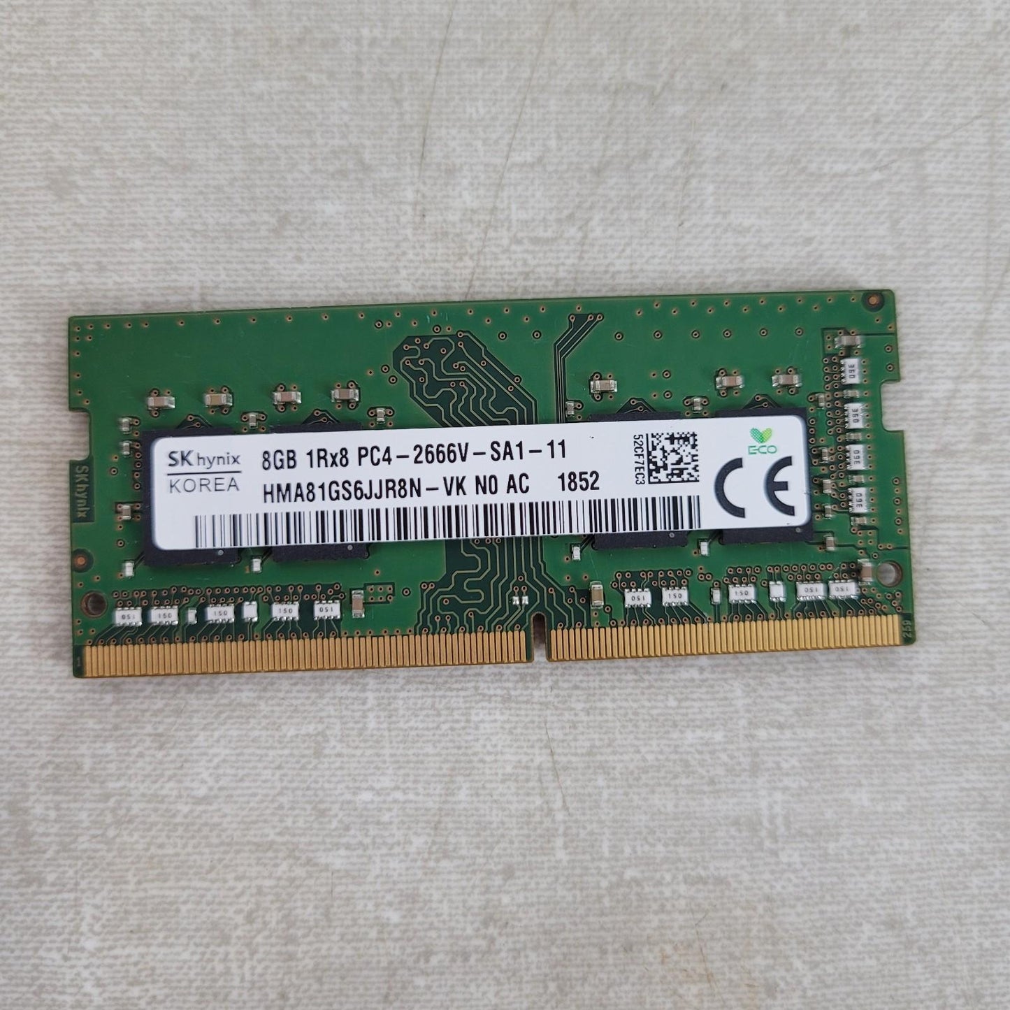 10 STICKS Hynix HMA81GS6JJR8N-VK Laptop RAM Memory 8GB PC4-2666V DDR4 CA612