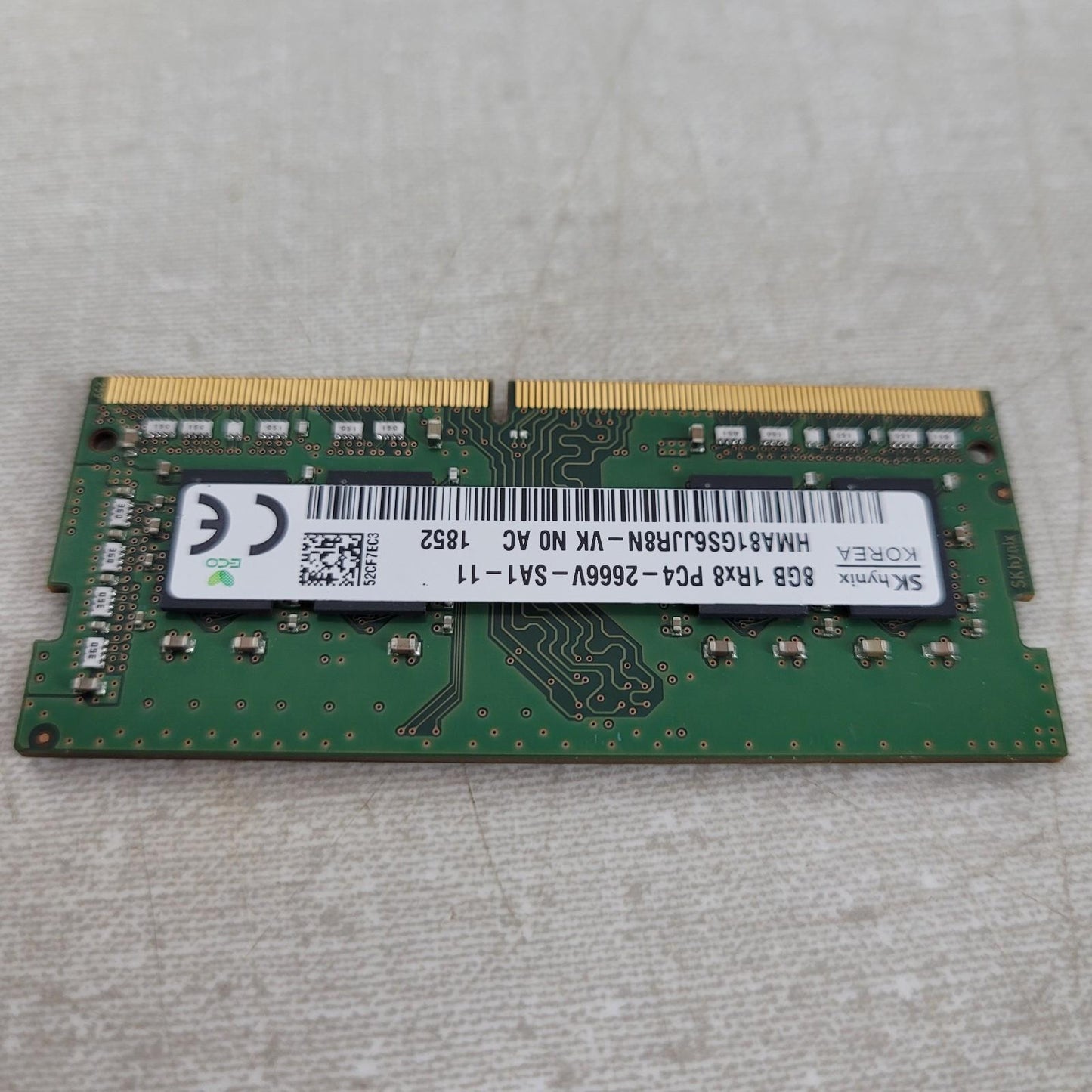 10 STICKS Hynix HMA81GS6JJR8N-VK Laptop RAM Memory 8GB PC4-2666V DDR4 CA612