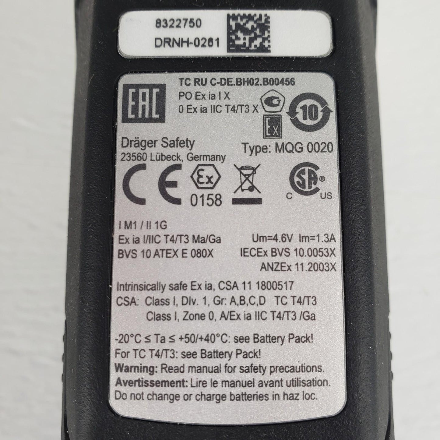 TESTED Dräger X-am 5100 Portable Single-gas Detector For H2O2 HF HCL & Hydrazine