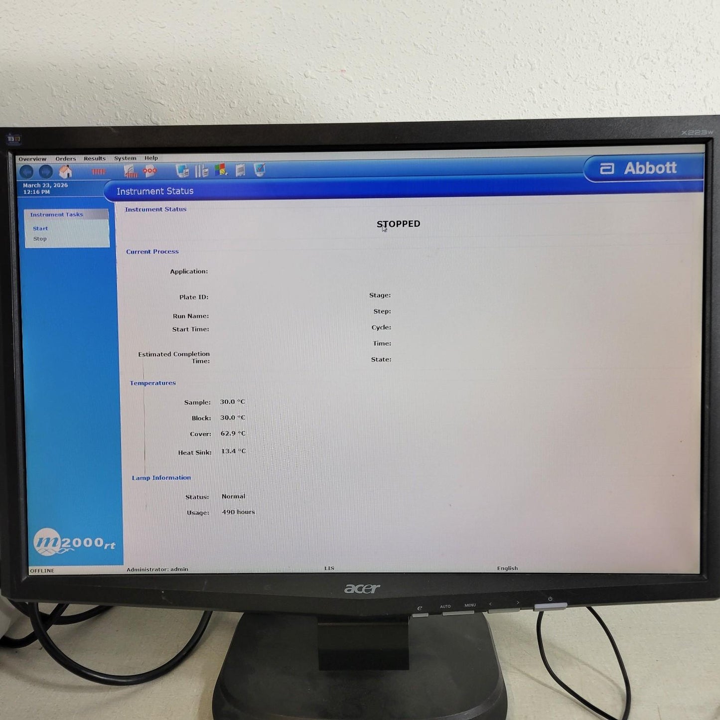 TESTED WORKS- Abbott 9K15-01 m2000rt Real Time PCR Diagnostic DNA/RNA Detector