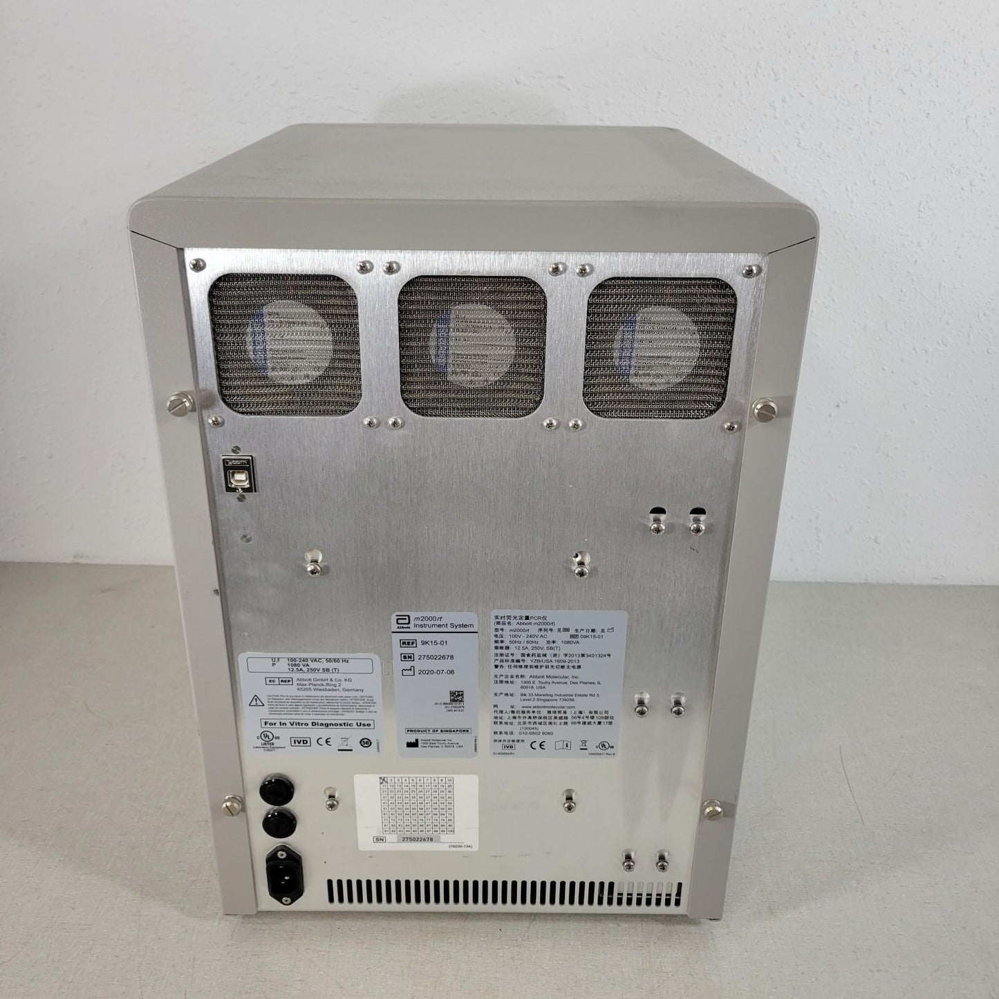 TESTED WORKS- Abbott 9K15-01 m2000rt Real Time PCR Diagnostic DNA/RNA Detector