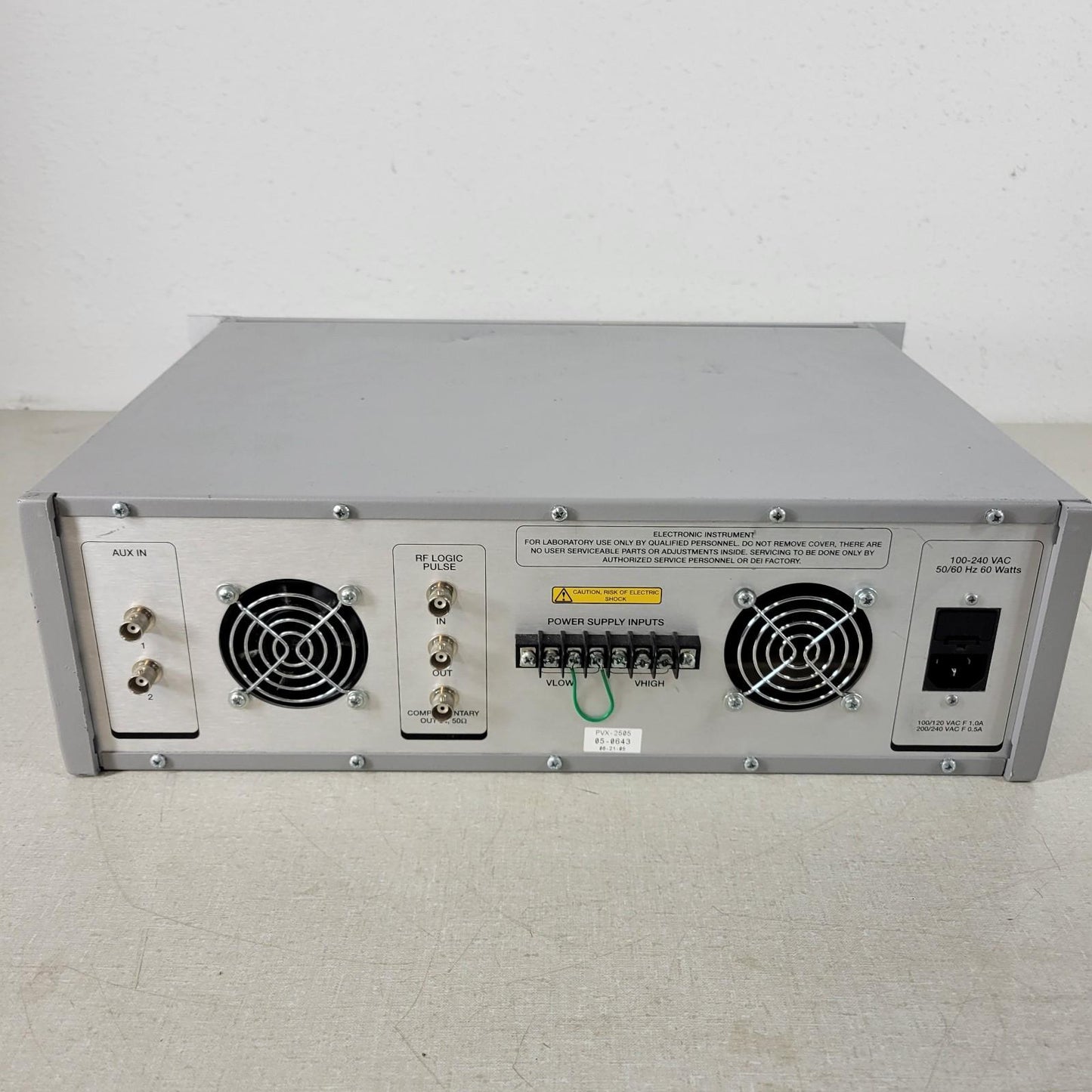 TESTED WORKS BNC DEI Directed Energy PVX-2505 Pulse Generator 10A 50KHz 50V DC