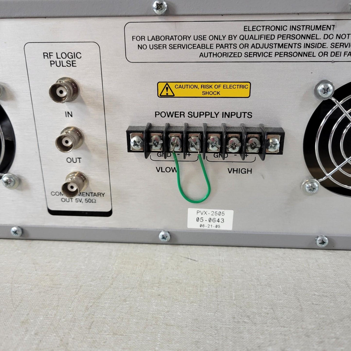 TESTED WORKS BNC DEI Directed Energy PVX-2505 Pulse Generator 10A 50KHz 50V DC