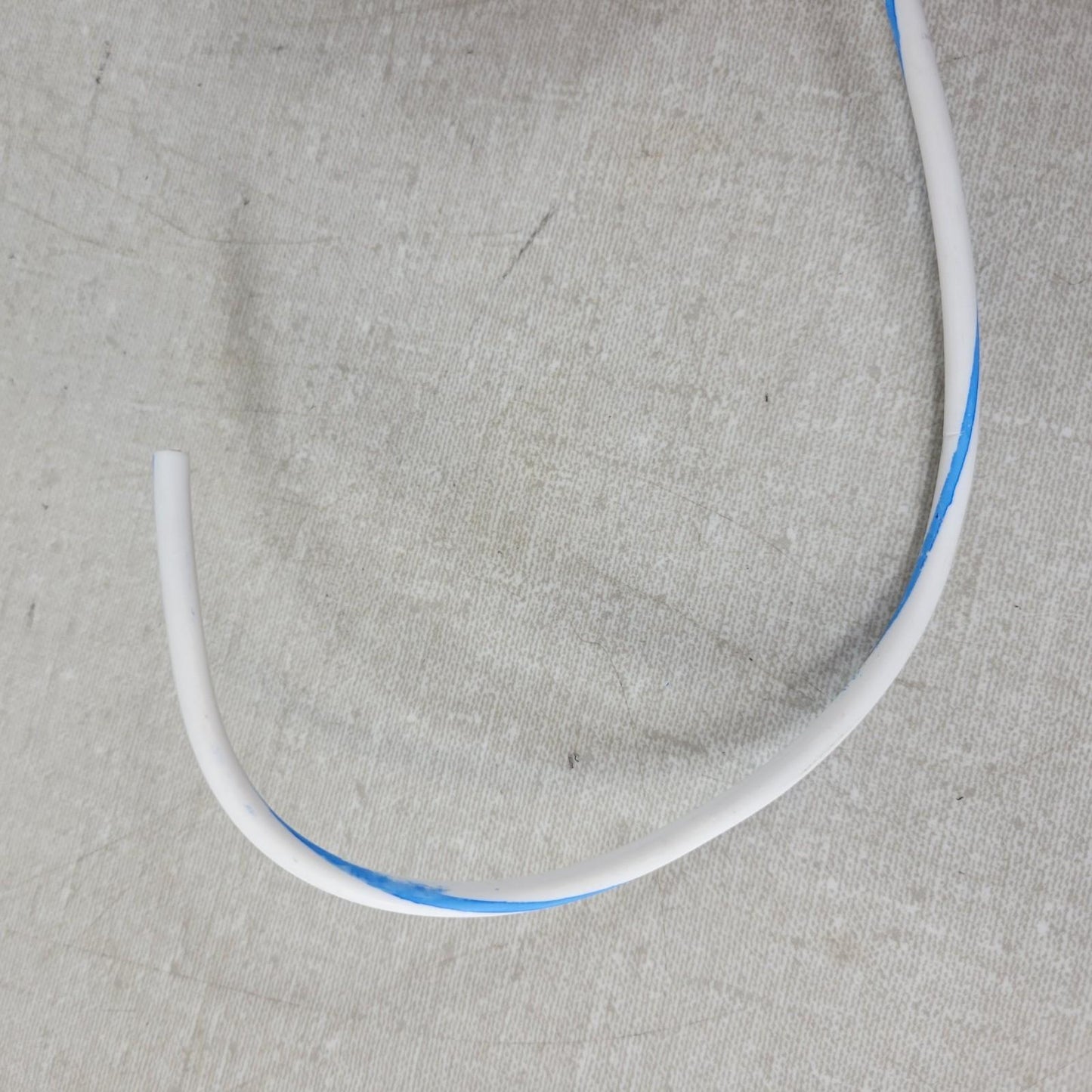 Partial Reel 450ft: Waytek WX14-9 White w/ Blue Stripe 14GA Copper Wire