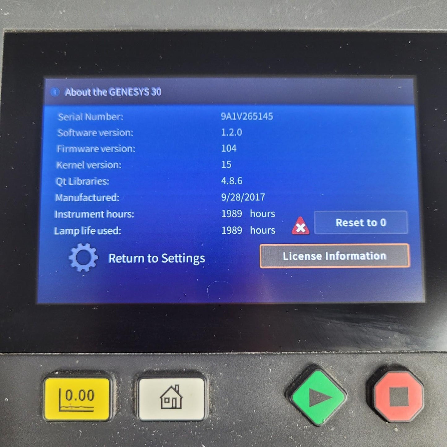 TESTED Thermo Scientific Genesys 30 Digital Visible Spectrophotometer 335-1000nm