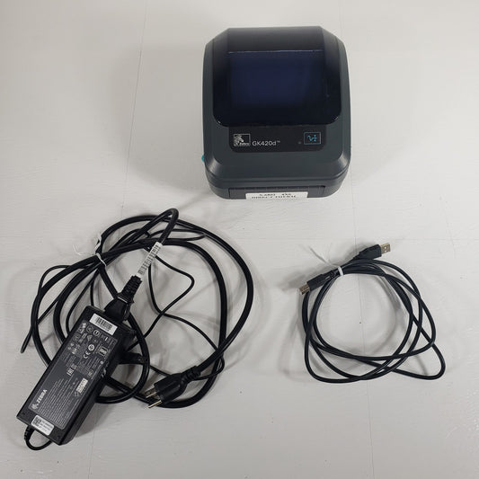 TESTED WORKS: Zebra GX420D Thermal Label Printer For Labels, Receipts, And Tags