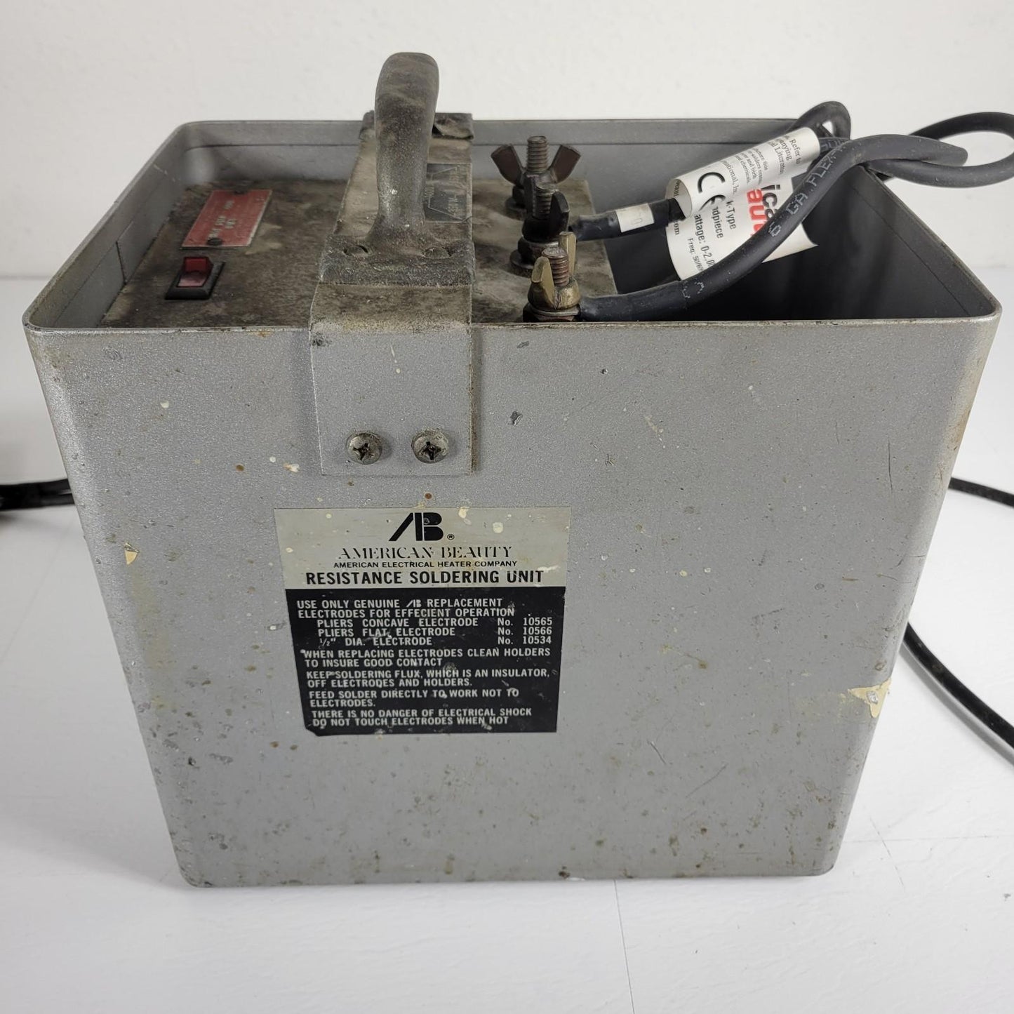 TESTED WORKS- American Beauty 105-C2 Resistance Soldering 1000W w/ Copper Lugs