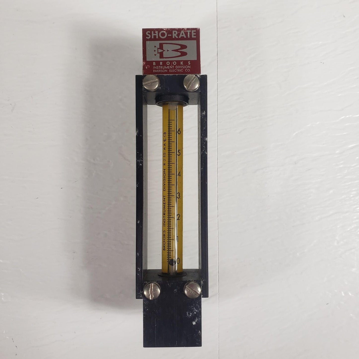 SHO-RATE R-2-15-AA (CO) Fluid Gas Flow Meter 0-6 Brooks Instrument Division