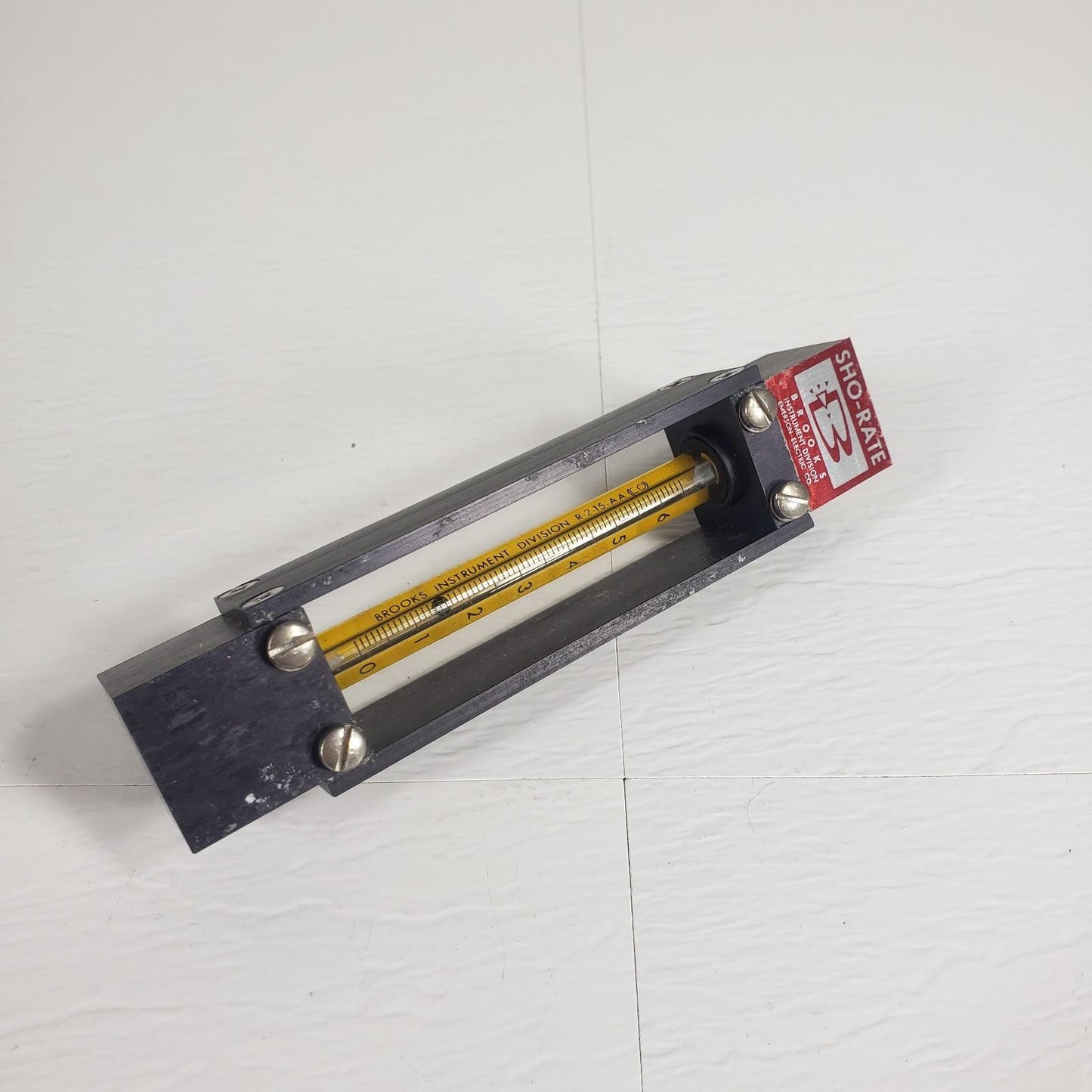 SHO-RATE R-2-15-AA (CO) Fluid Gas Flow Meter 0-6 Brooks Instrument Division