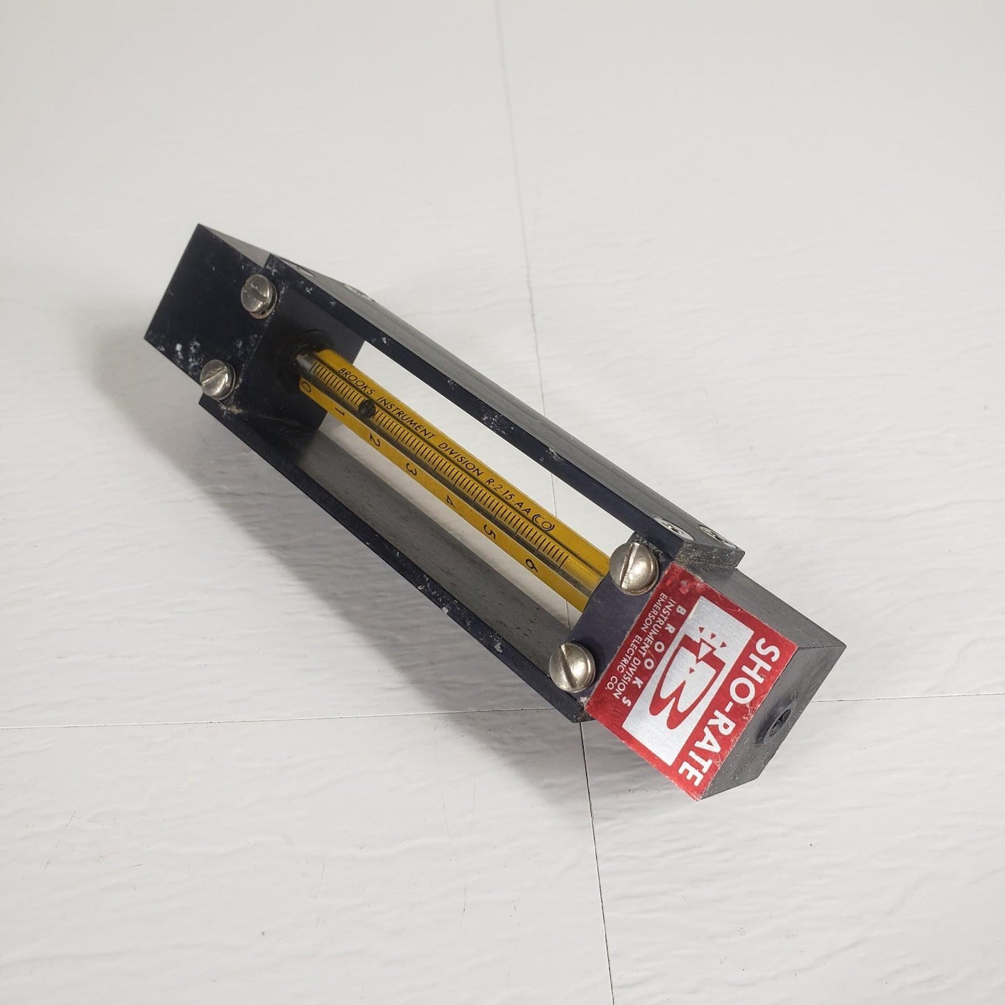 SHO-RATE R-2-15-AA (CO) Fluid Gas Flow Meter 0-6 Brooks Instrument Division