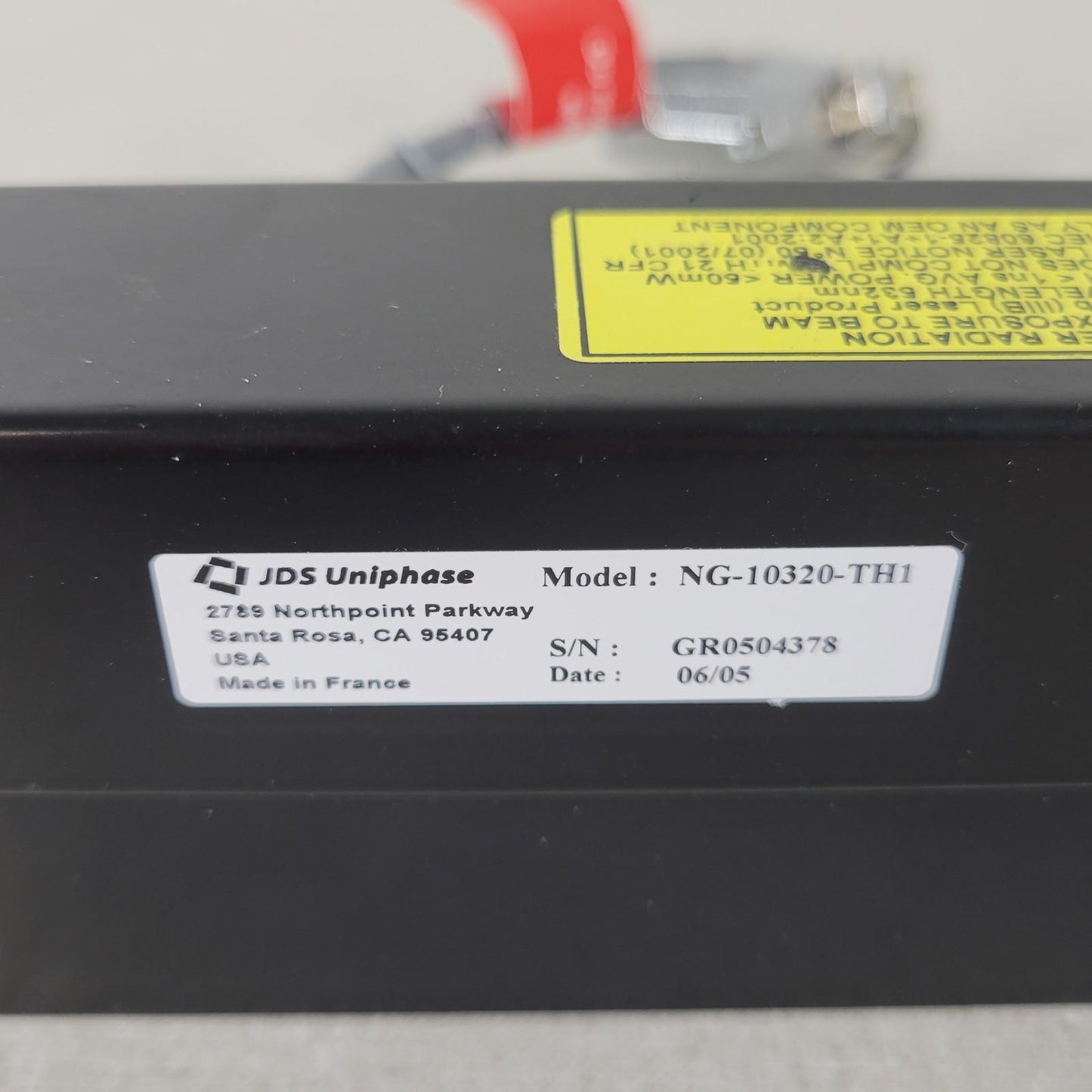 JDS Uniphase NG-10320-TH1 Nanolaser Pulsed Solid State Laser 532nm Nano Green