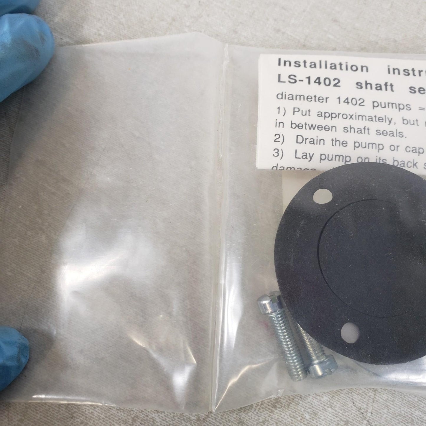 DUNIWAY STOCKROOM LS1400 5/8" Shaft Seal, Gasket, 3 Screws Kit