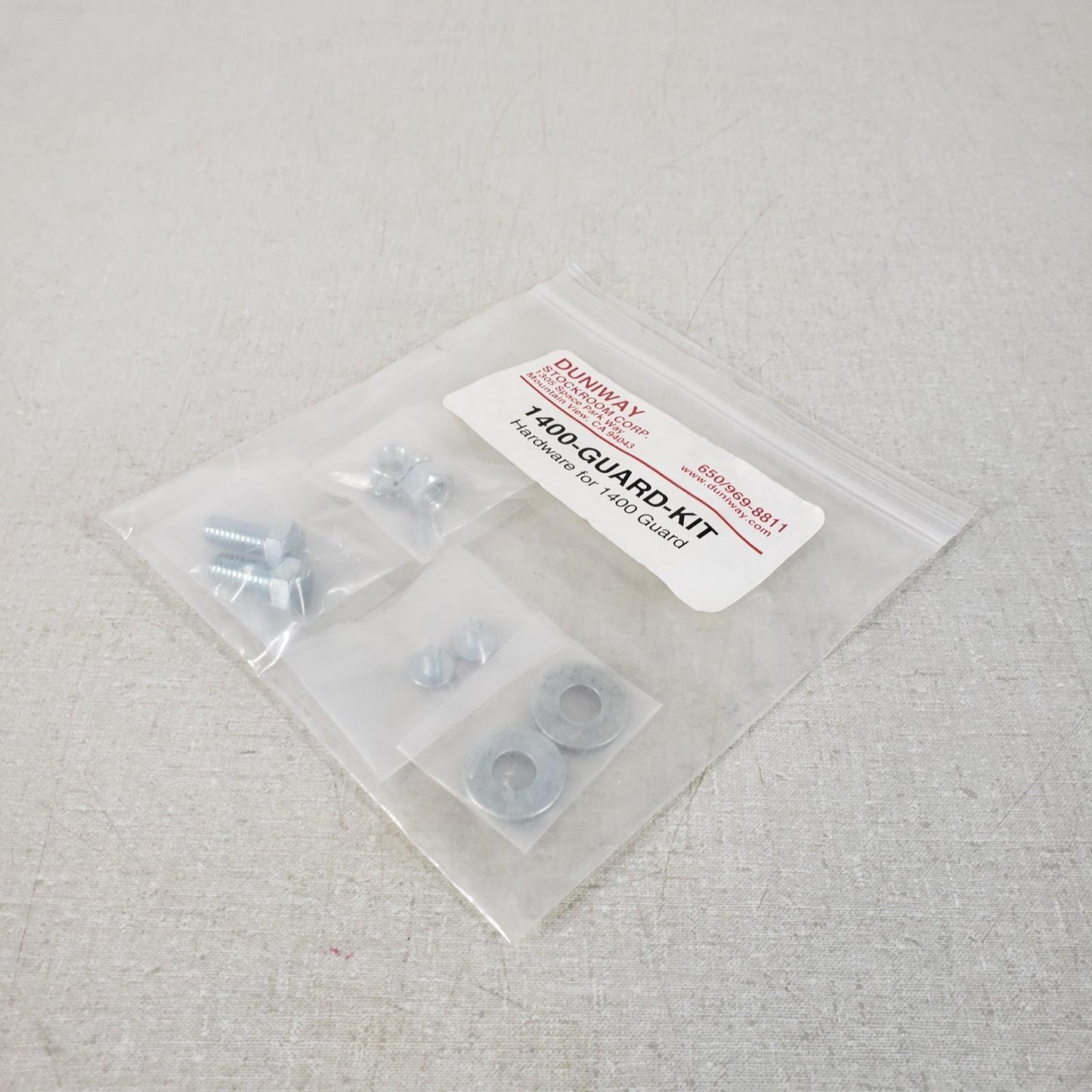 DUNIWAY STOCKROOM CORP. 1400-GUARD-KIT Vacuum Pump Hardware Part Kit Nuts Bolts