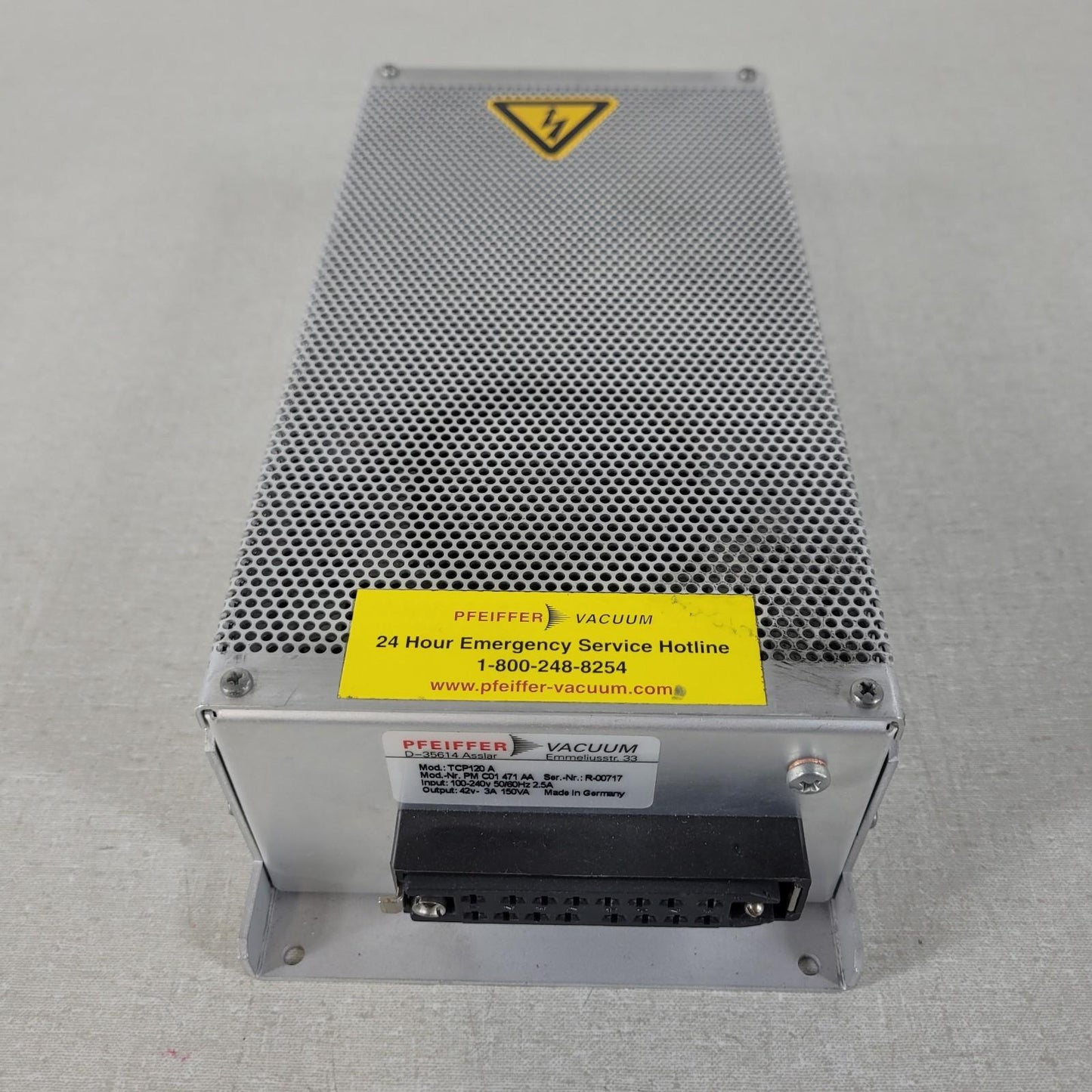 TESTED to E-7 Torr: Pfeiffer TPH240 Turbo Vacuum Pump ISO100 TCP120A Controller