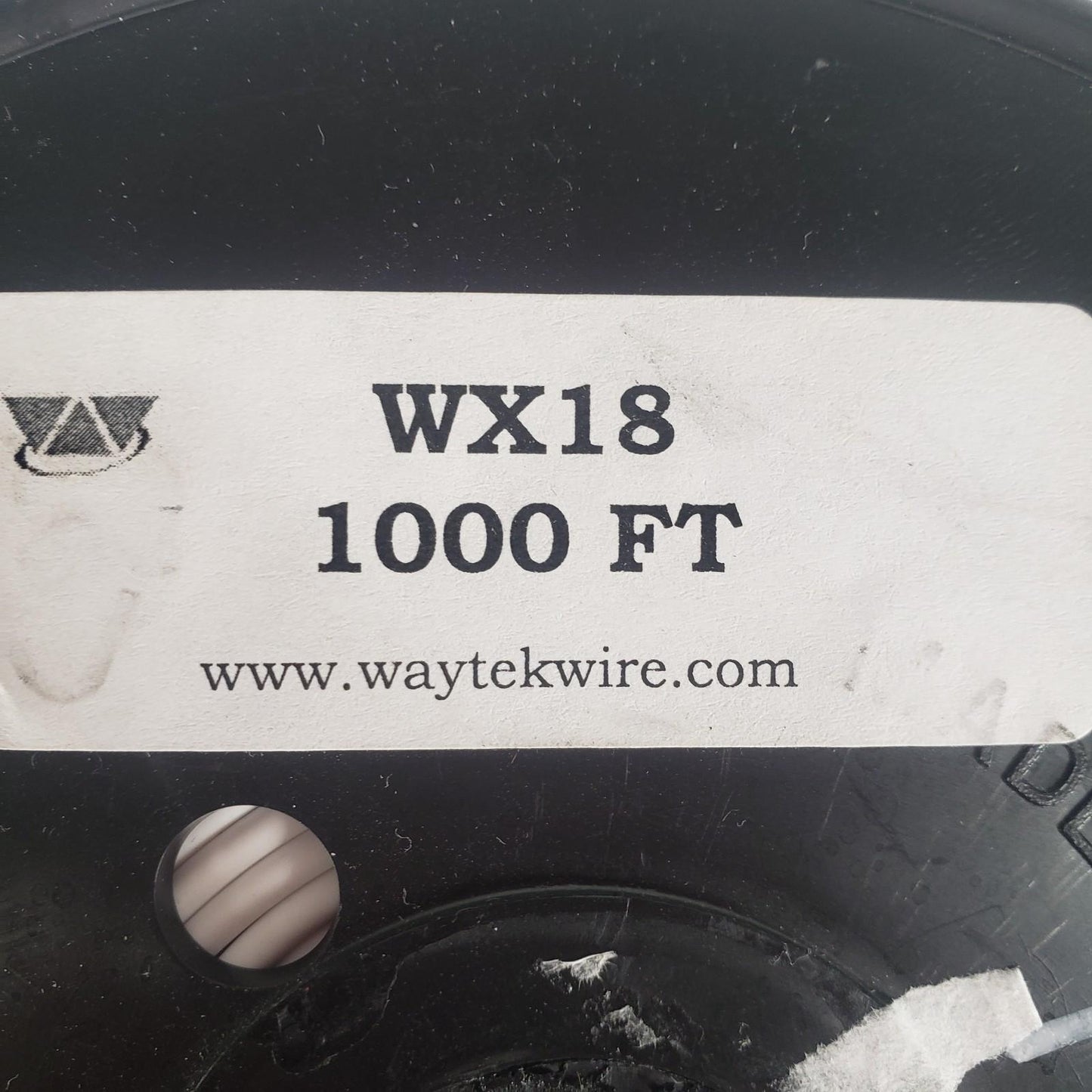 Partial Reel 540ft Waytek WX18-9 SXL White Cross-Link Automotive Wire 18GA
