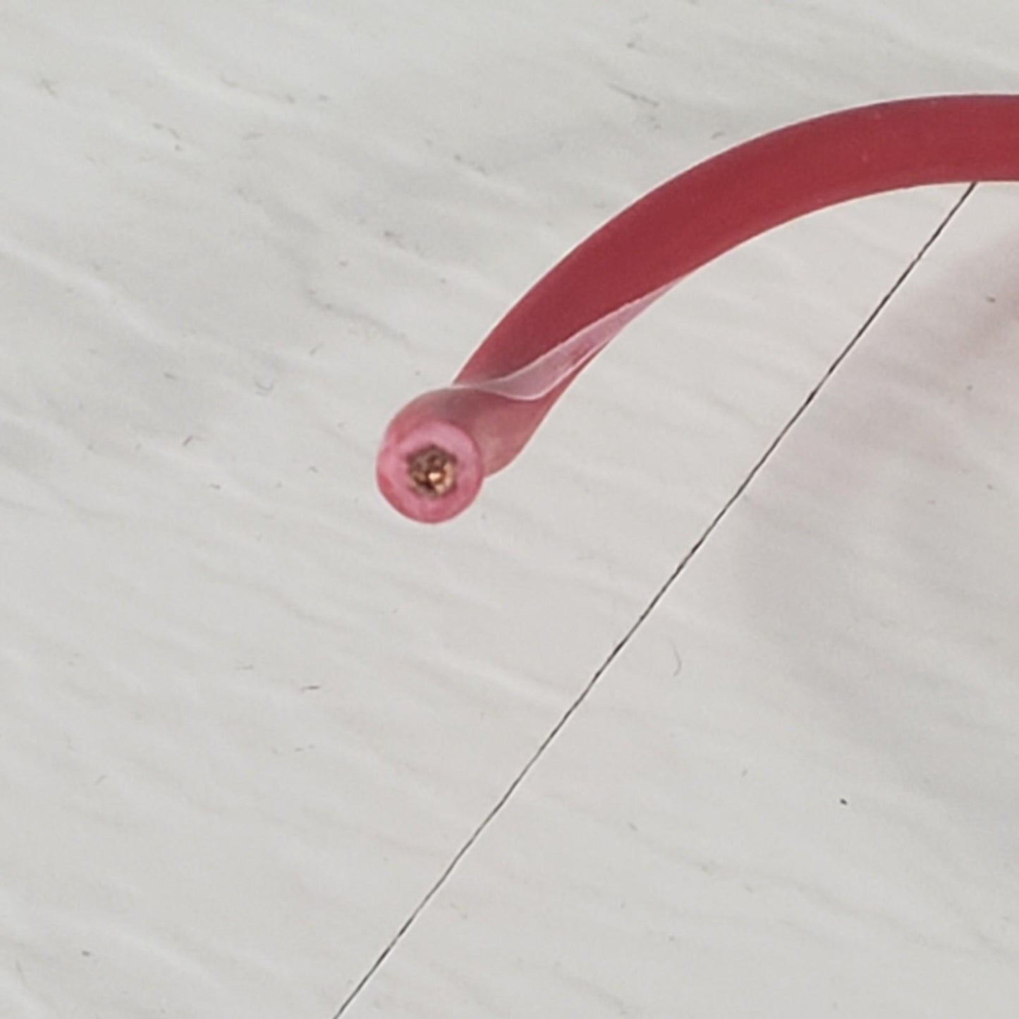 Partial Reel 380ft Waytek WX14-2 SXL Red & White Cross-Link Automotive Wire 14GA