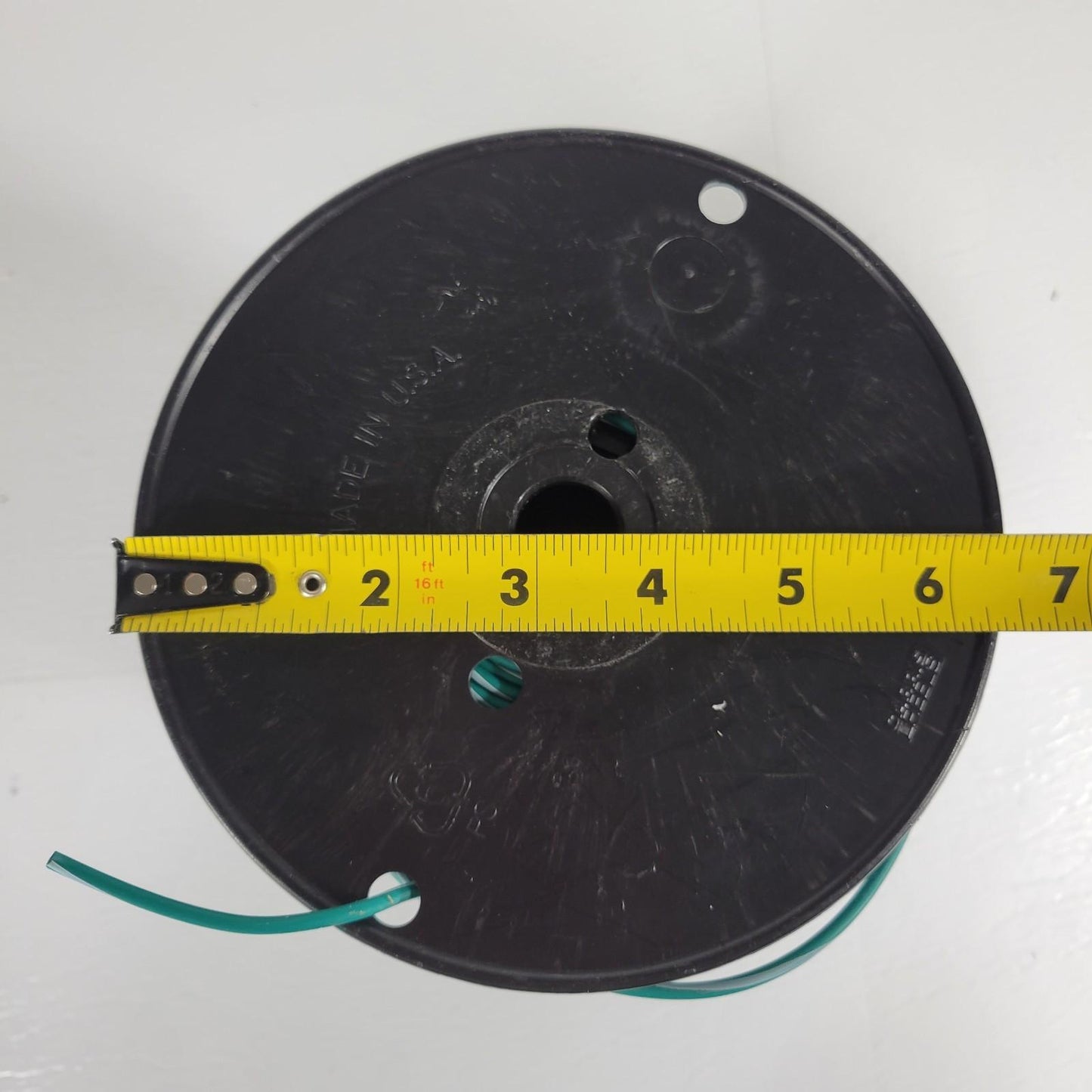 Partial Reel 540ft Waytek WX16-5 SXL Green & White Cross-Link Automotive Wire