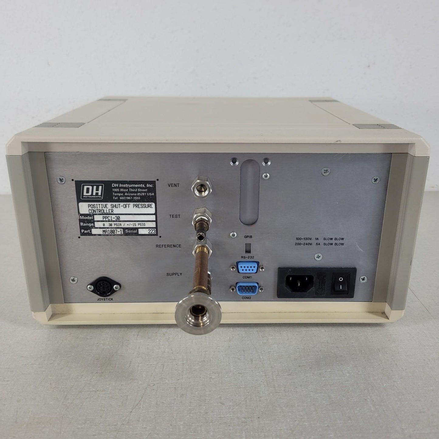TESTED: DH Instruments PPC1-30 Pressure Controller PPCI Vacuum-30PSIA Calibrator