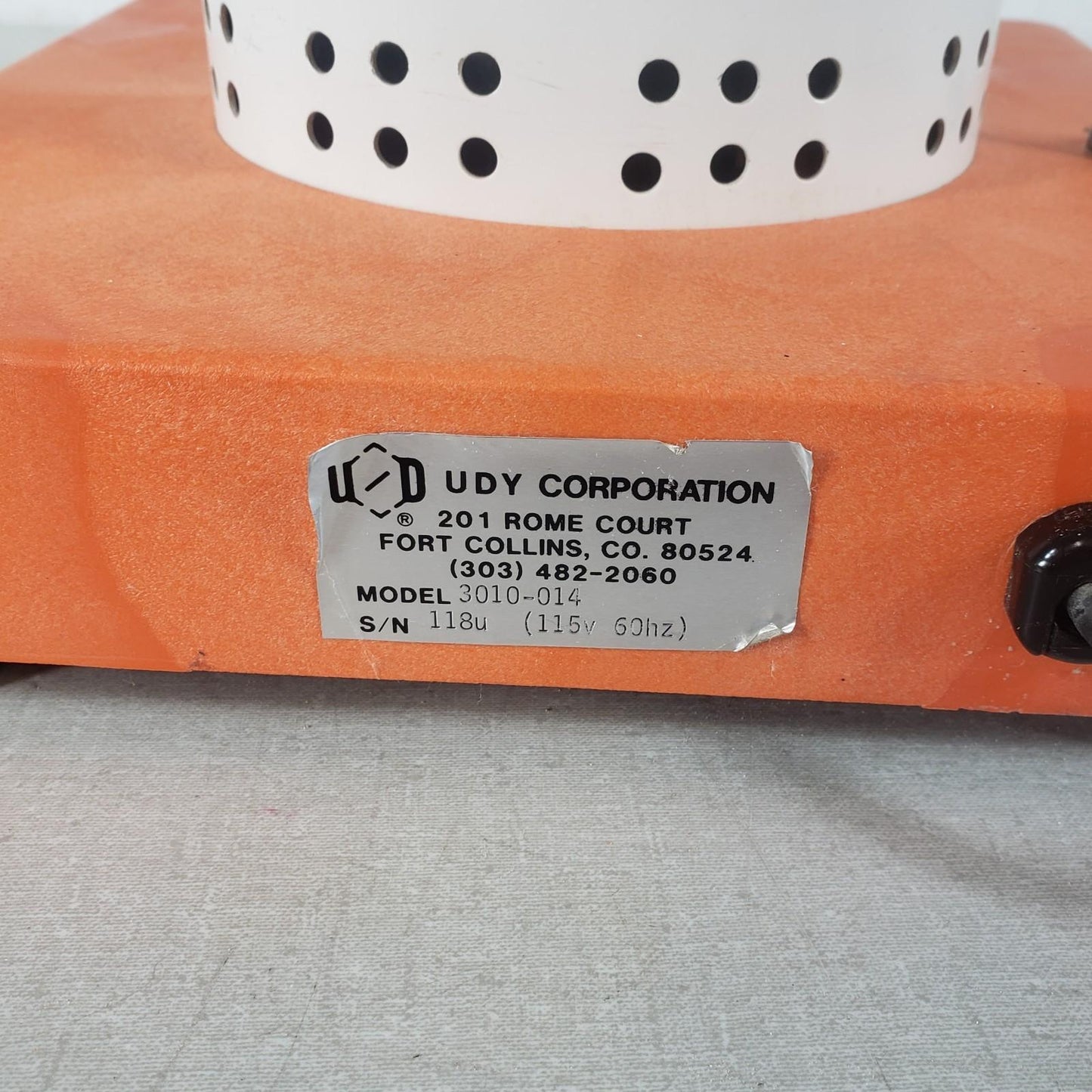 Tested Works UDY Corp Cyclone Sample Mill 3010-030 Lab Grinder Grain Feed Mill
