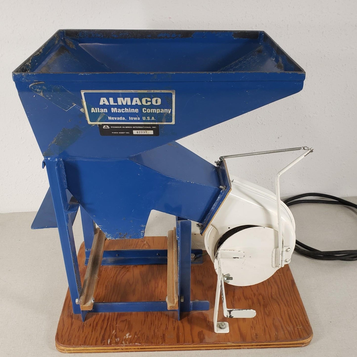 ALMACO ABSC-1 Air Blast Seed Cleaner Bench Top Tested Working Grain Research Lab