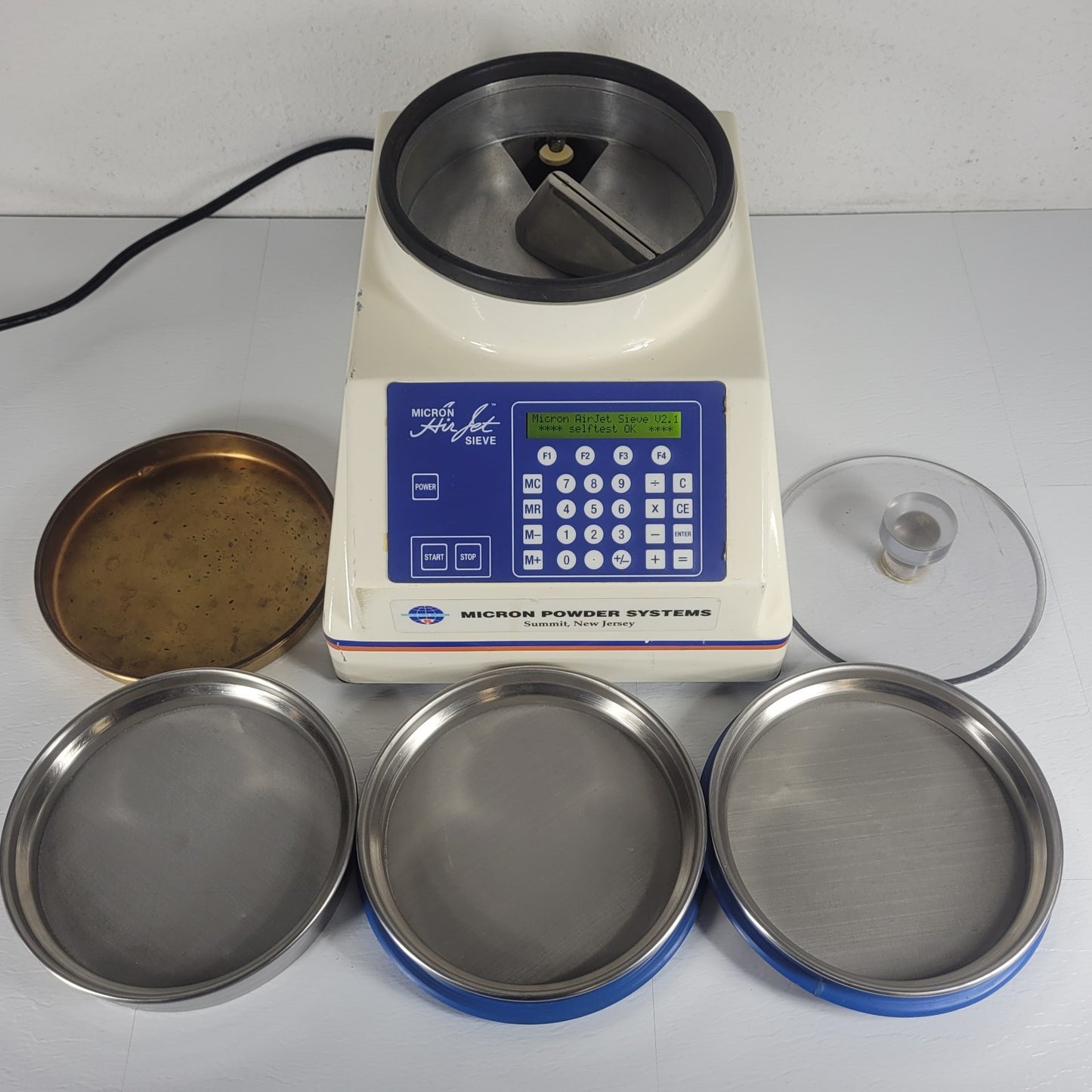 TESTED Hosokawa Micron Powder Systems Air Jet Sieve w/ 250, 150 & 75 um Sieves