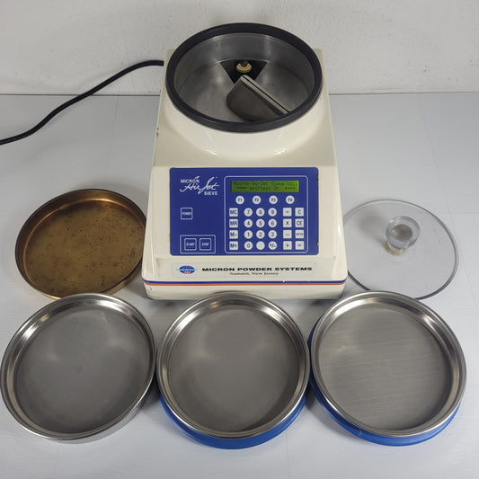 TESTED Hosokawa Micron Powder Systems Air Jet Sieve w/ 250, 150 & 75 um Sieves