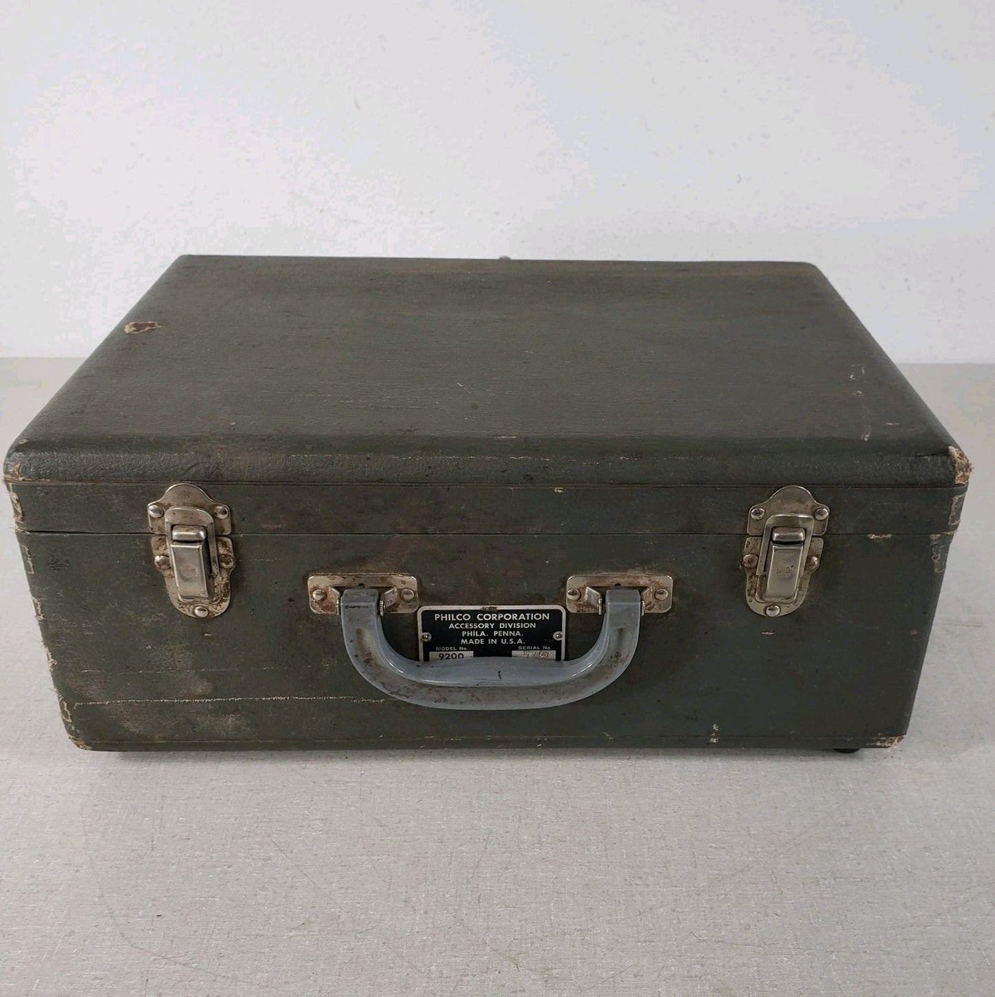 Vintage PHILCO 9200 Vacuum Tube Tester with Original Instructions
