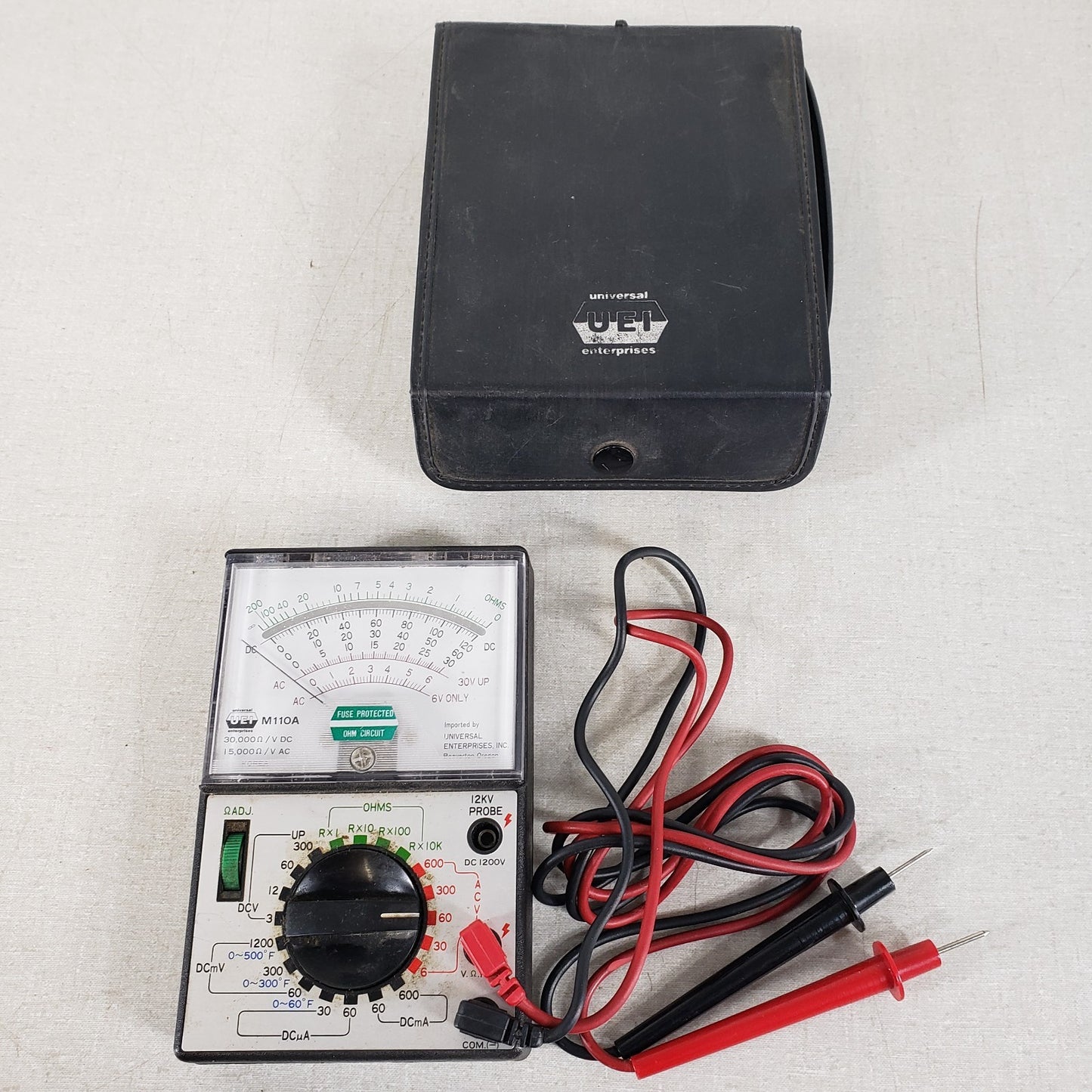 UEI M110A DC High Precision Analog Volt Meter For HVAC/R