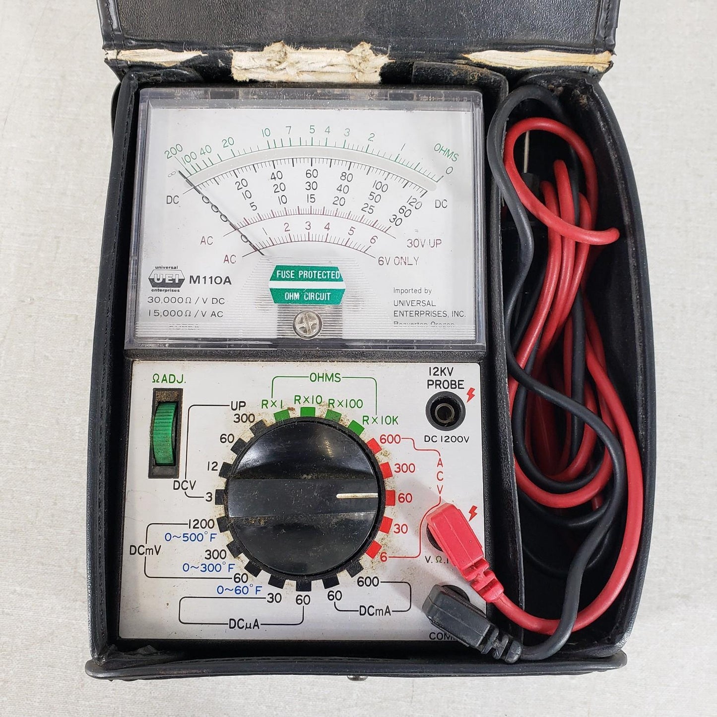UEI M110A DC High Precision Analog Volt Meter For HVAC/R