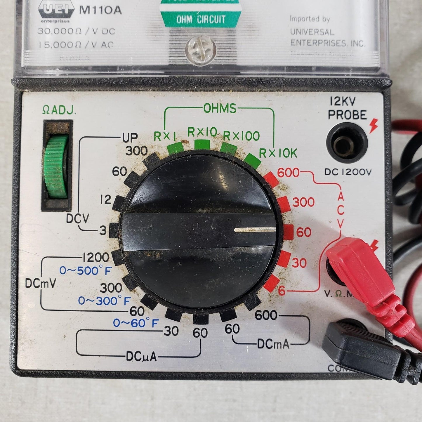 UEI M110A DC High Precision Analog Volt Meter For HVAC/R