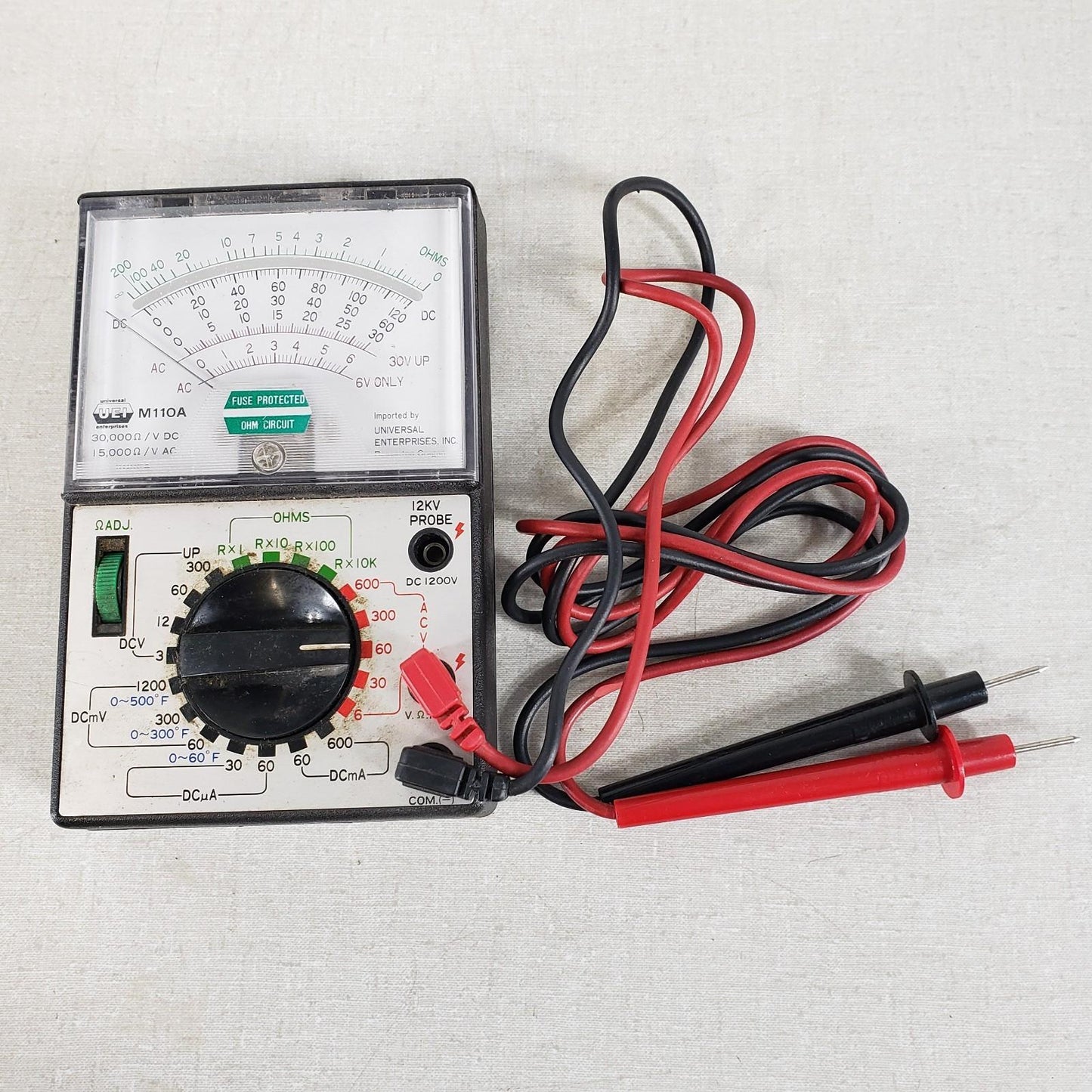 UEI M110A DC High Precision Analog Volt Meter For HVAC/R